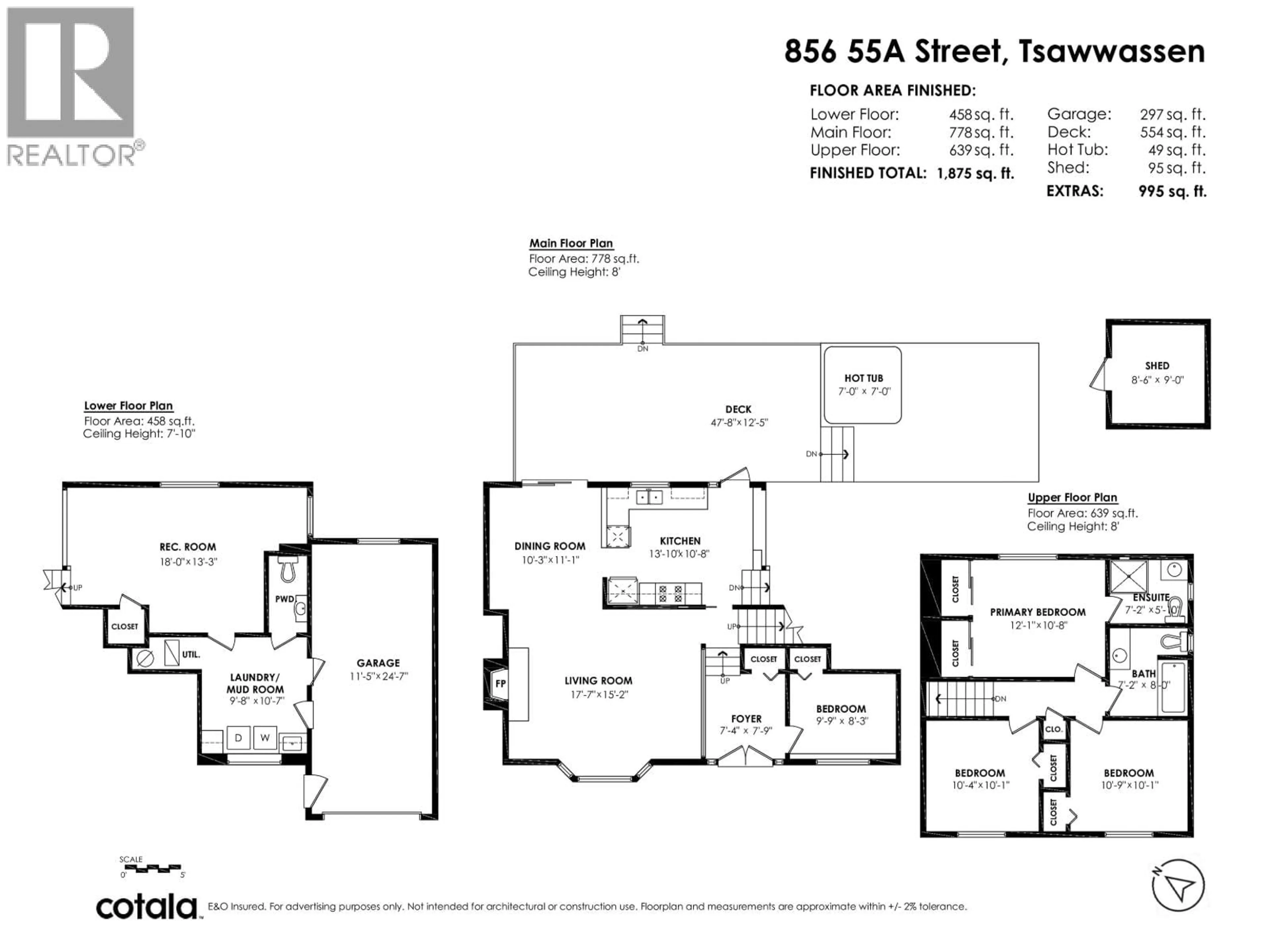 Floor plan for 856 55A STREET, Delta British Columbia V4M3M4