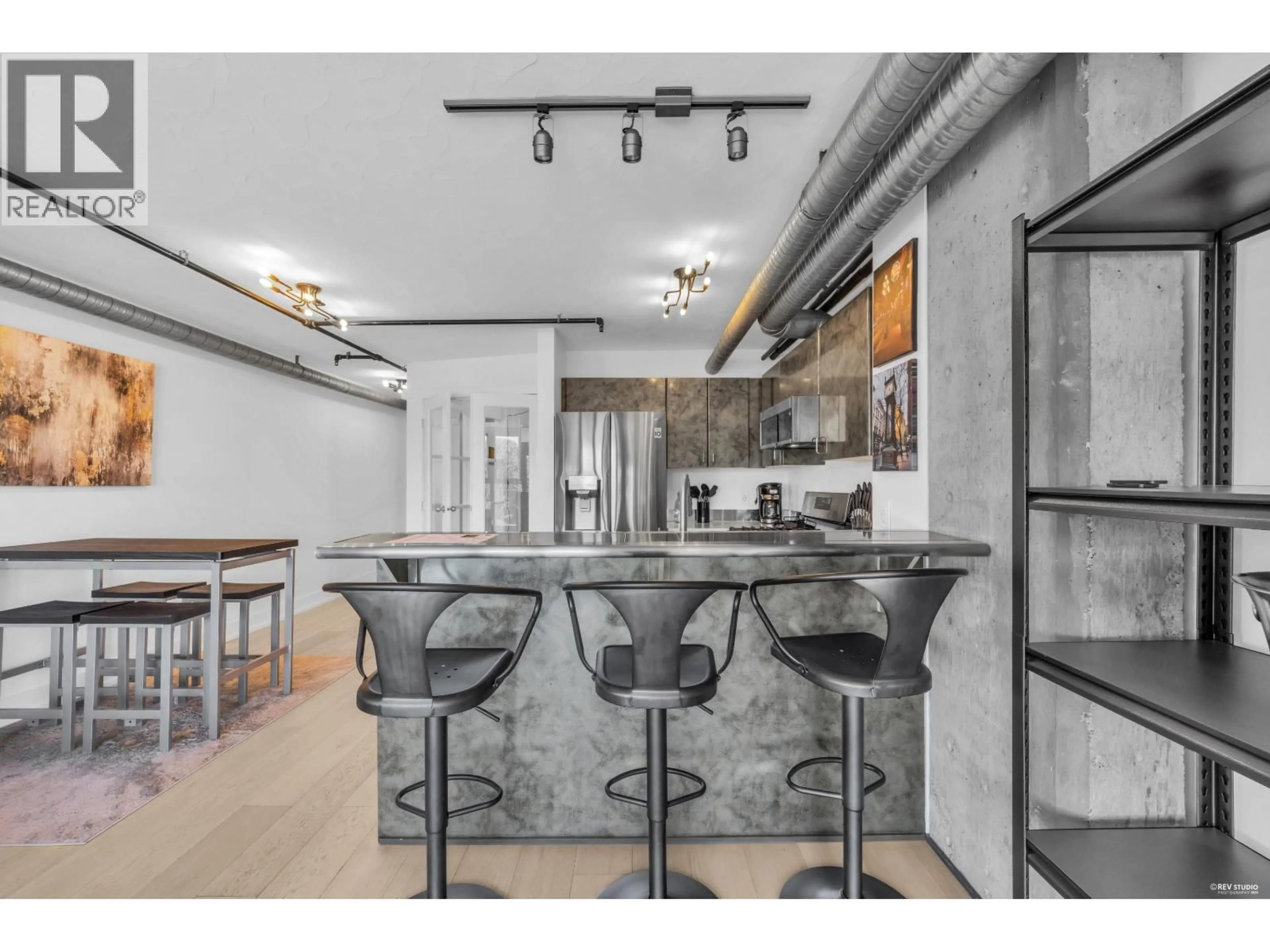 Open concept kitchen, unknown for 608 - 27 ALEXANDER STREET, Vancouver British Columbia V6A1B2
