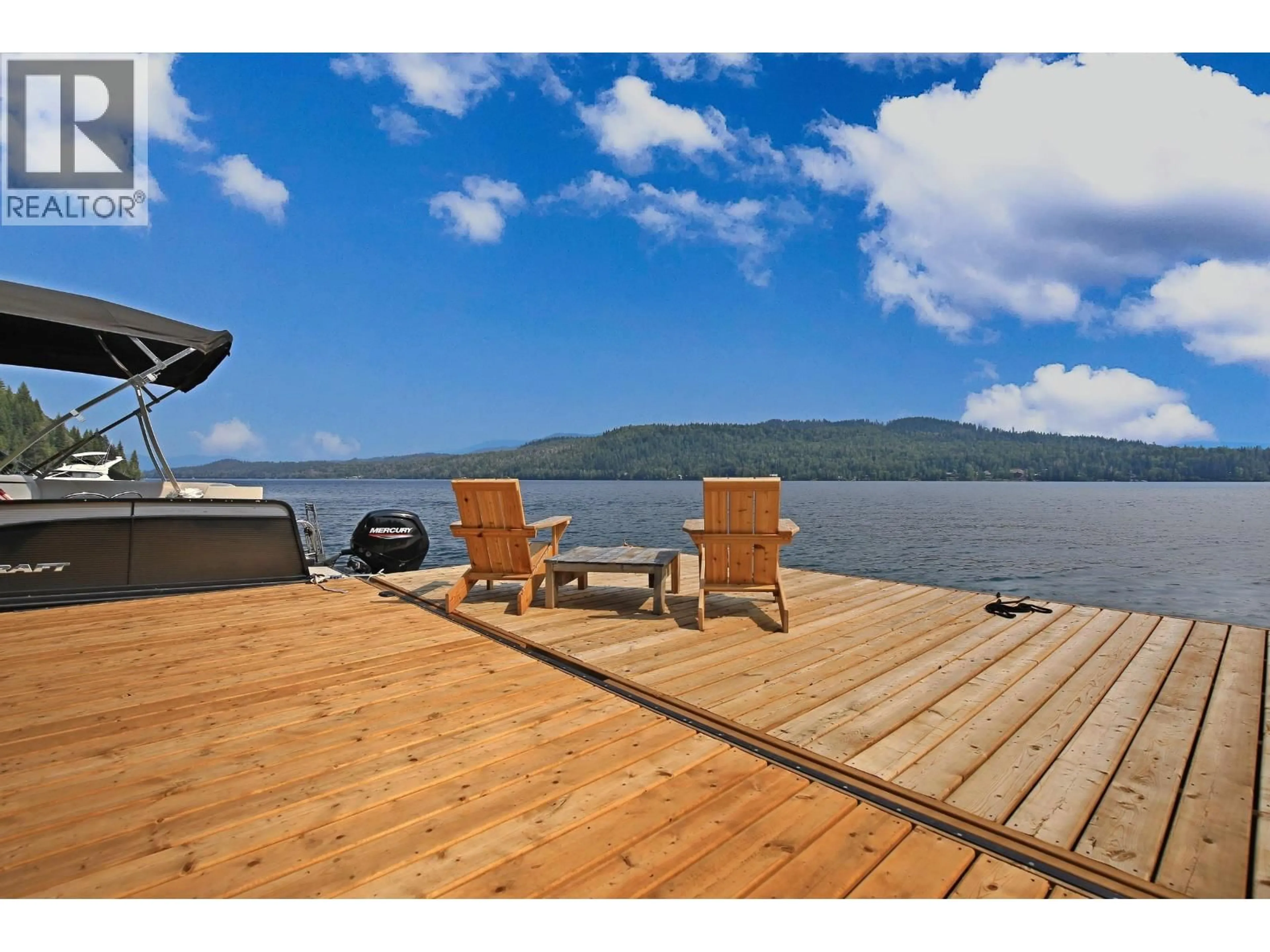Patio, water/lake/river/ocean view for 3548 HATCHERY ROAD, Horsefly British Columbia V0L1L0