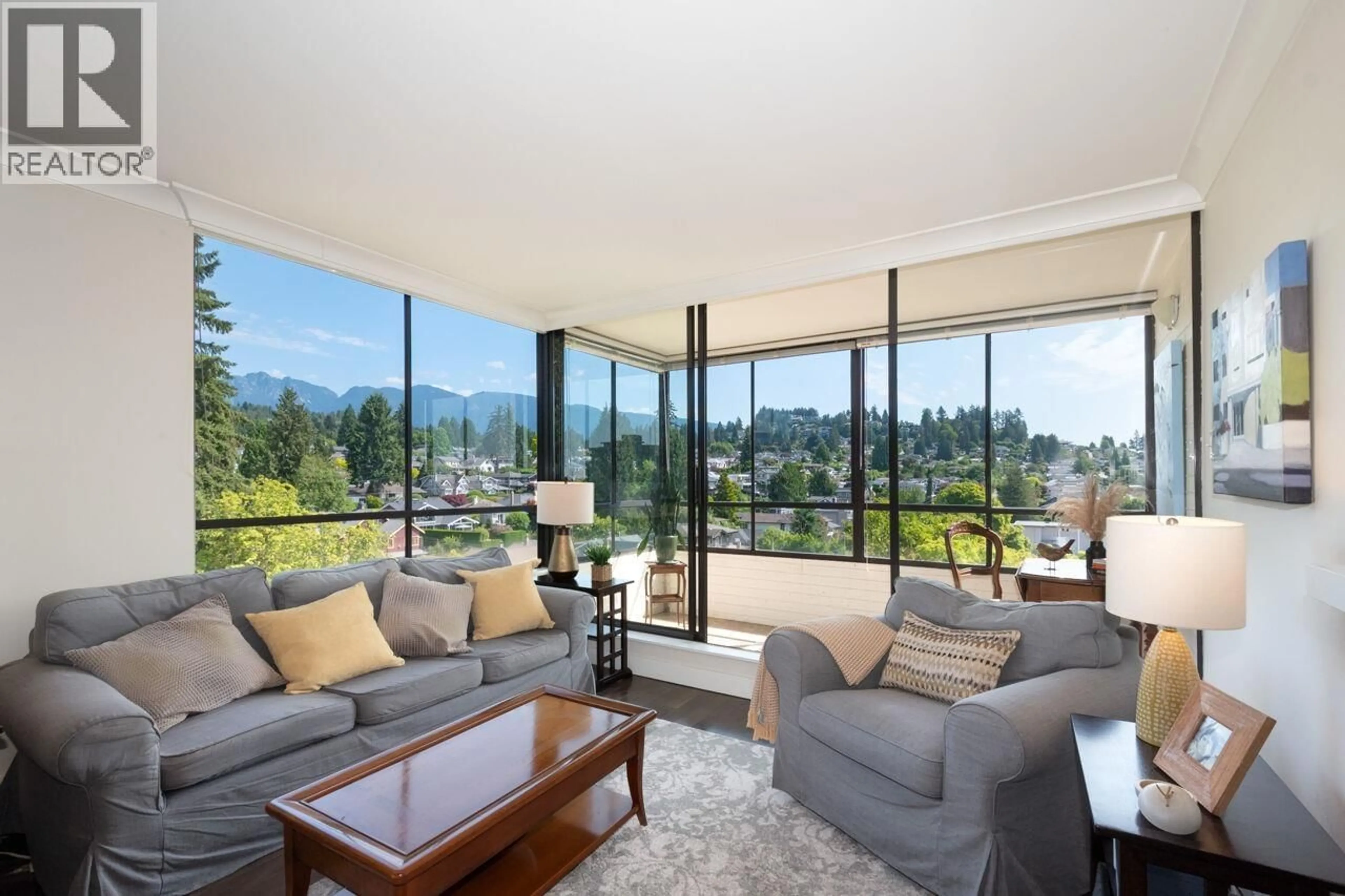 Living room with furniture, unknown for 802 - 1412 ESQUIMALT AVENUE, West Vancouver British Columbia V7T1K7
