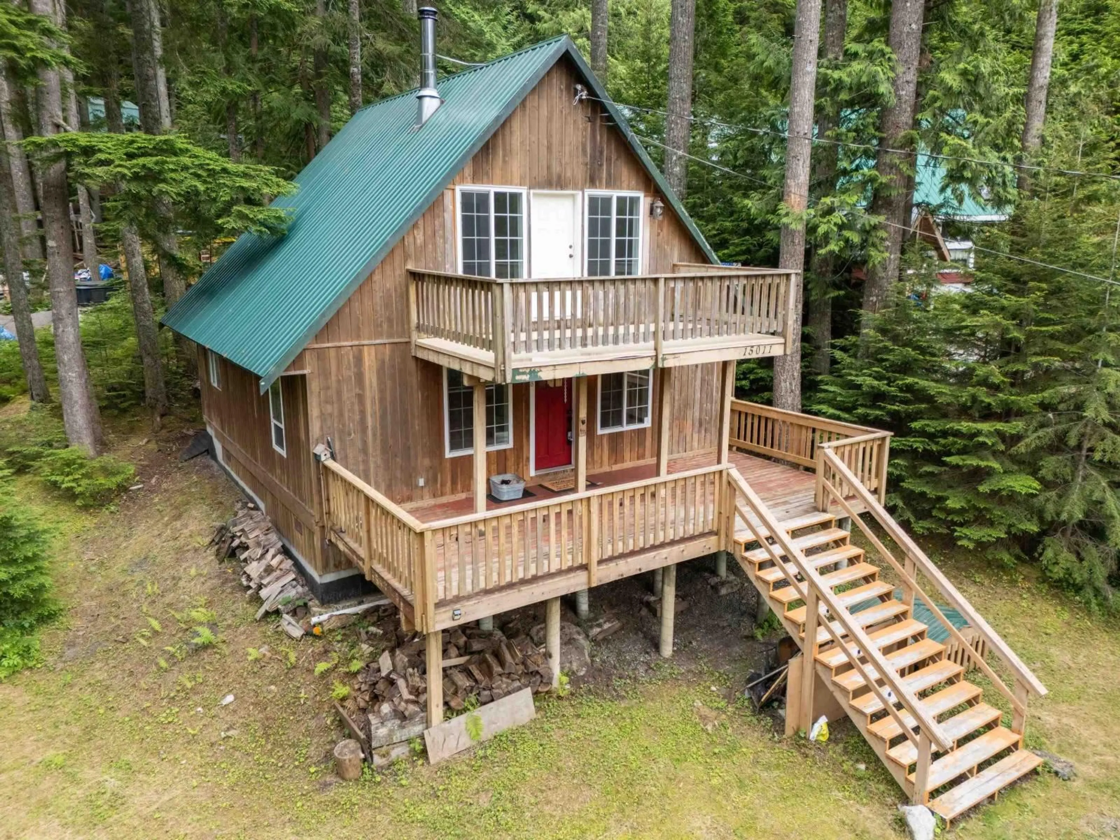 A pic from outside/outdoor area/front of a property/back of a property/a pic from drone, unknown for 15011 ROOT ROUNDABOUT ROAD, Sunshine Valley British Columbia V0X1L5