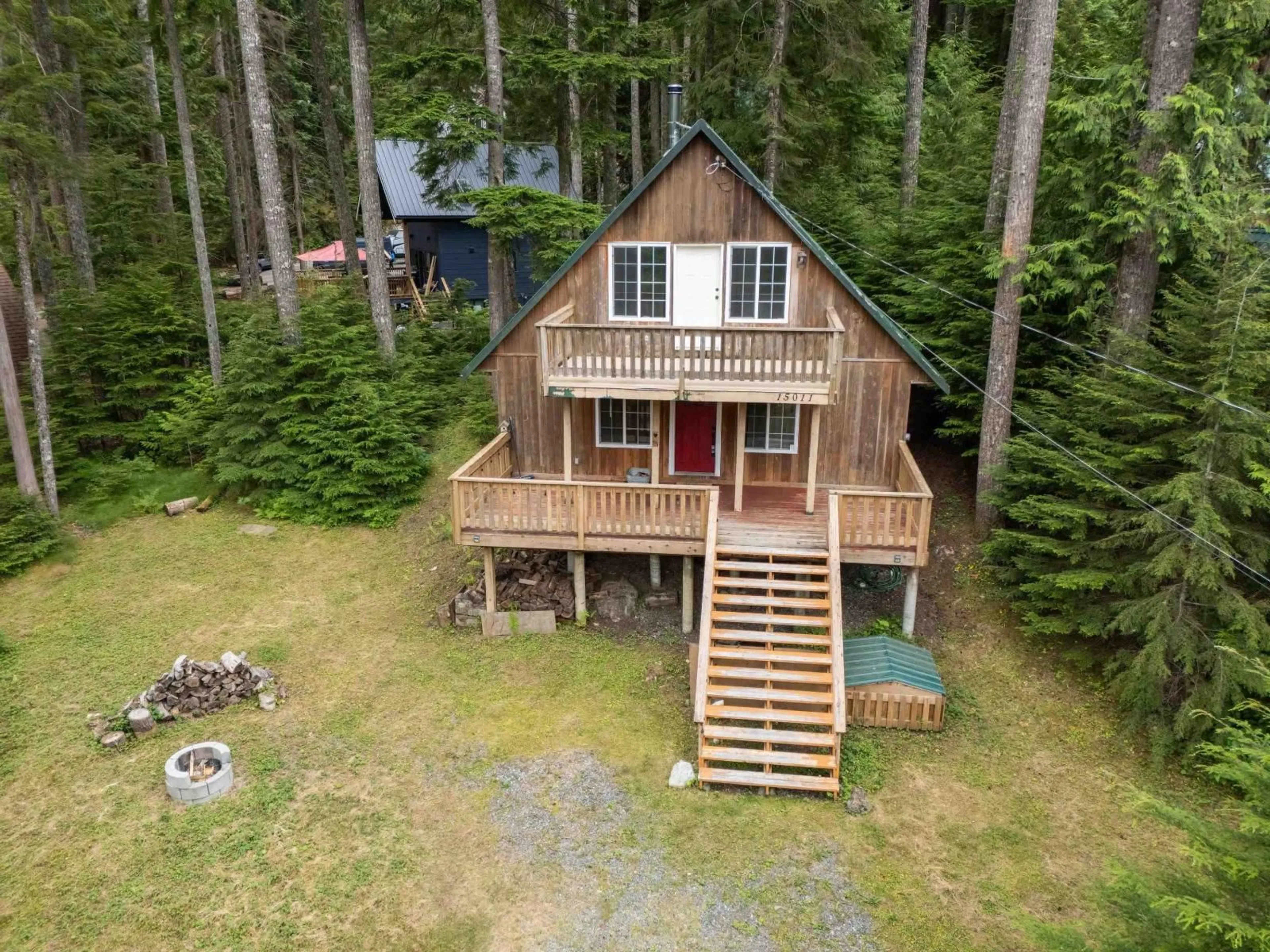 A pic from outside/outdoor area/front of a property/back of a property/a pic from drone, unknown for 15011 ROOT ROUNDABOUT ROAD, Sunshine Valley British Columbia V0X1L5