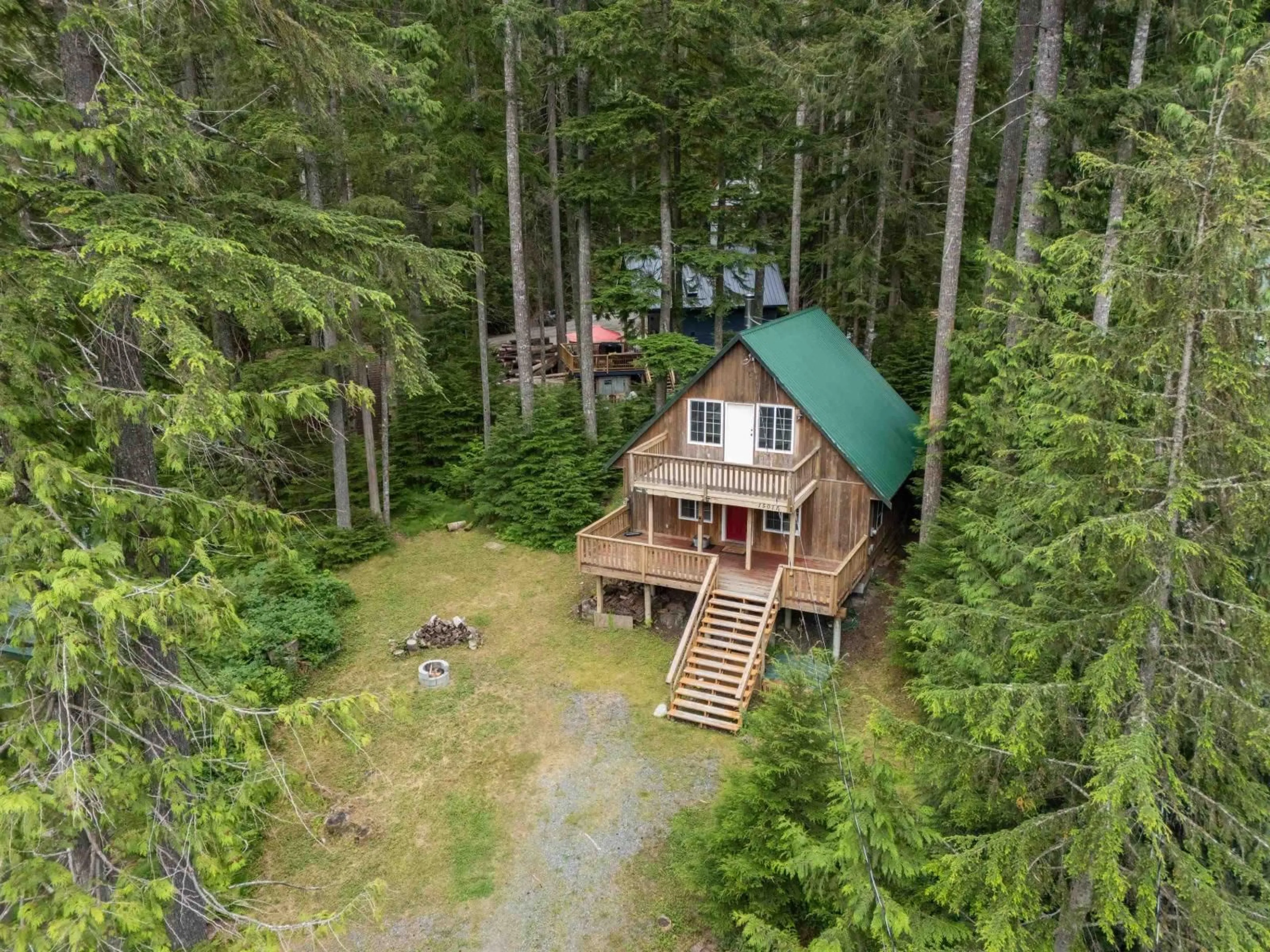 A pic from outside/outdoor area/front of a property/back of a property/a pic from drone, forest/trees view for 15011 ROOT ROUNDABOUT ROAD, Sunshine Valley British Columbia V0X1L5