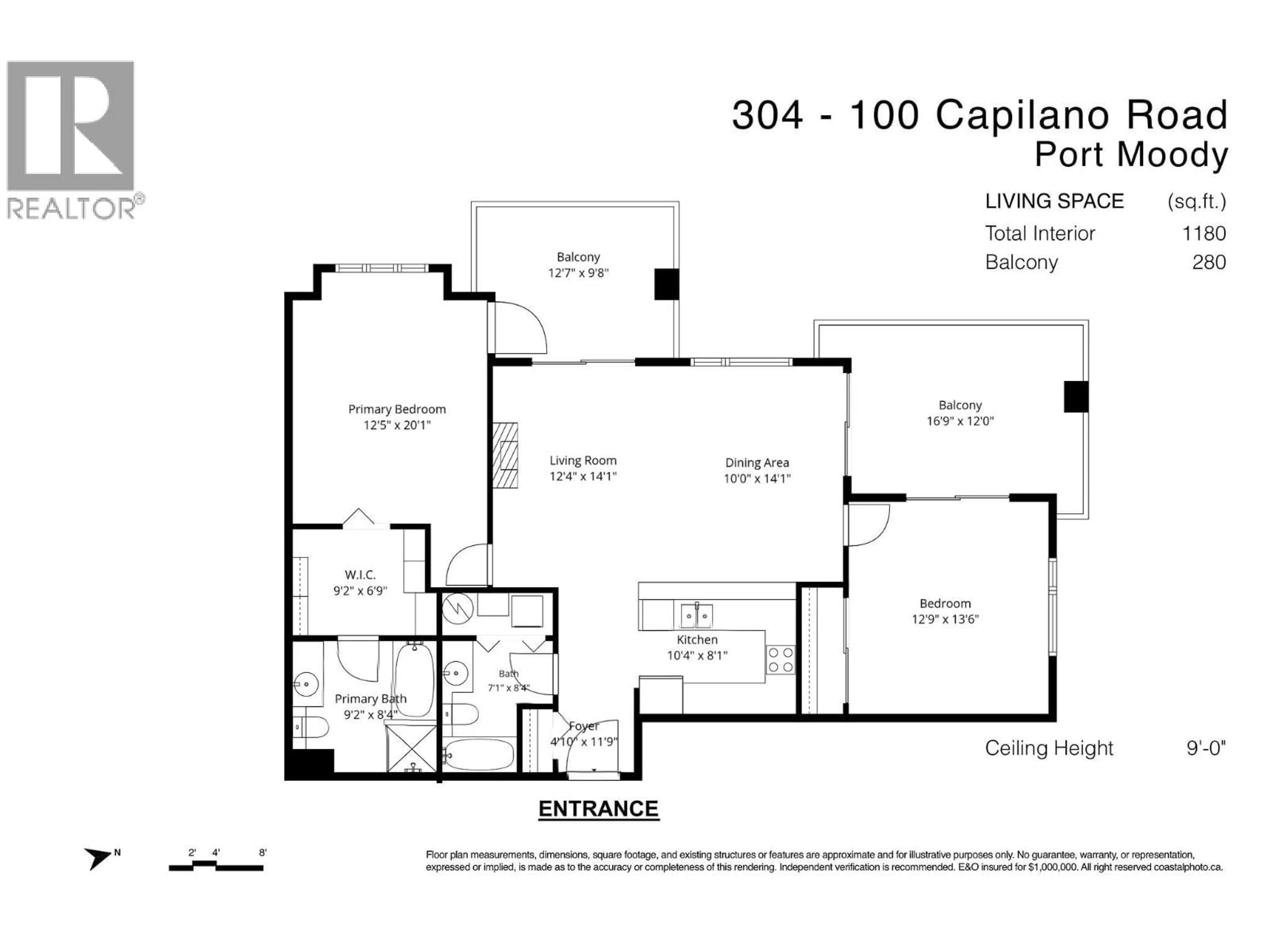 Floor plan for 304 - 100 CAPILANO ROAD, Port Moody British Columbia V3H5M9