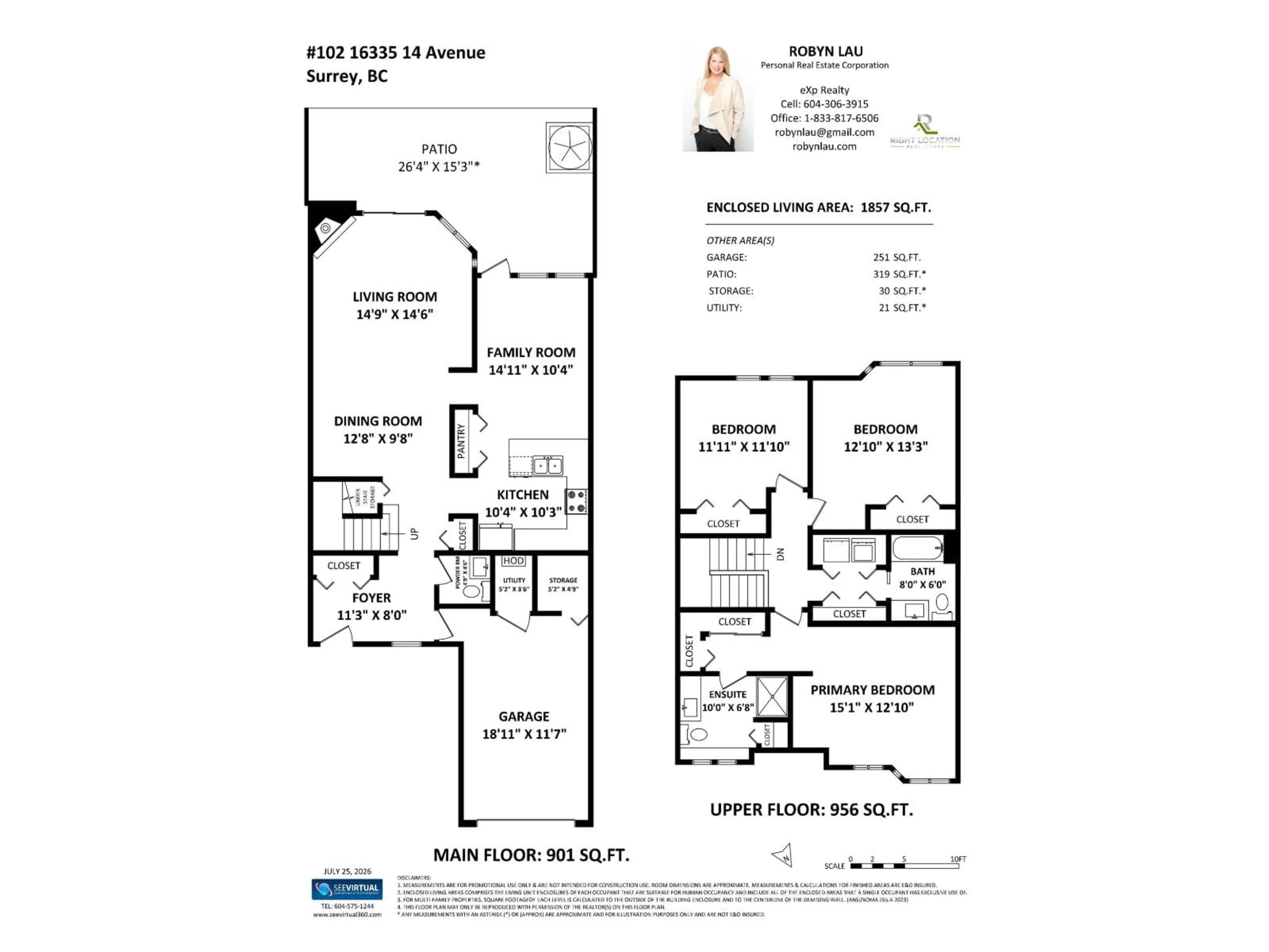 Floor plan for 102 - 16335 14 AVENUE, Surrey British Columbia V4A1H2