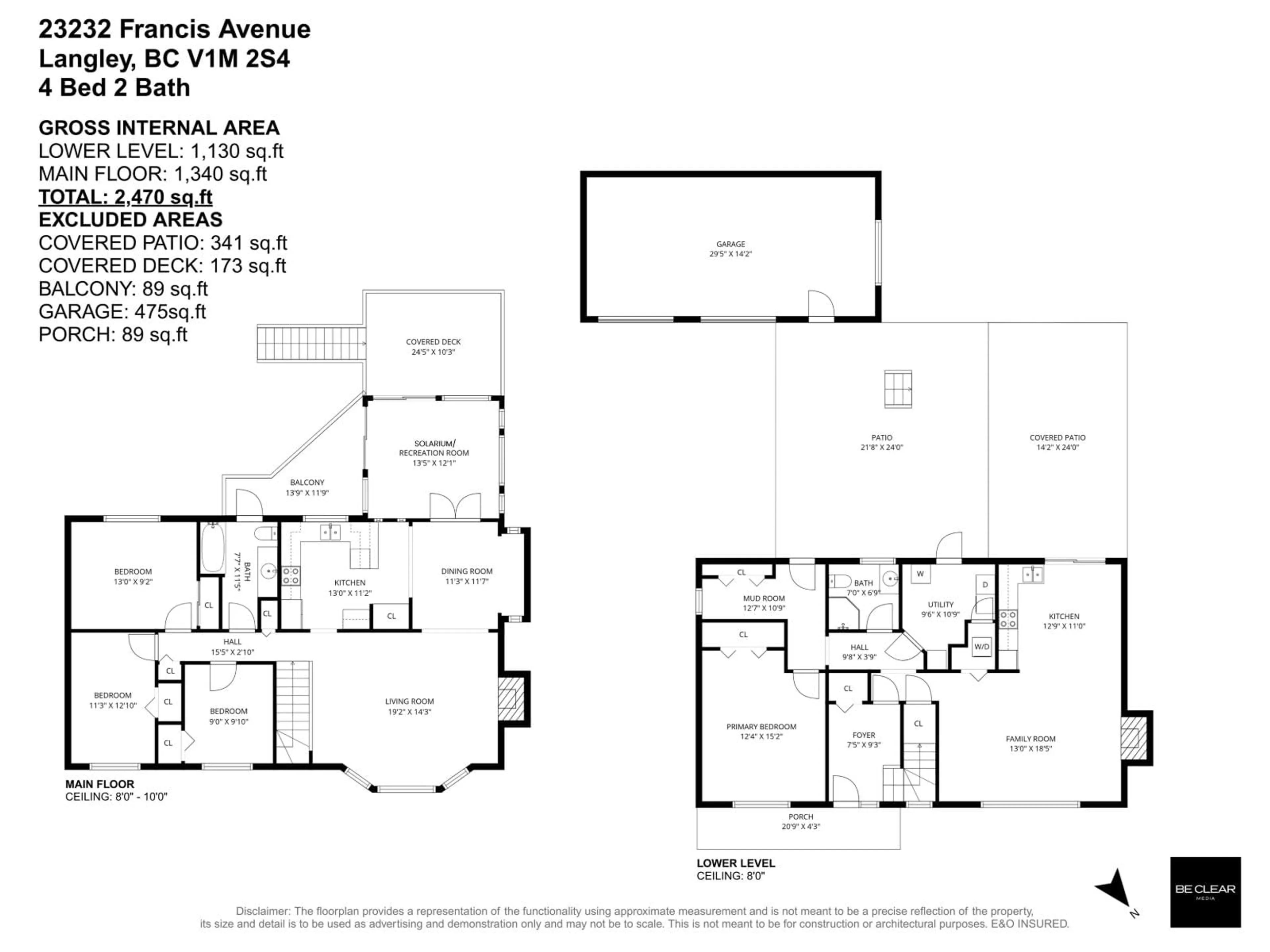 Floor plan for 23232 FRANCIS AVENUE, Langley British Columbia V1M2S2