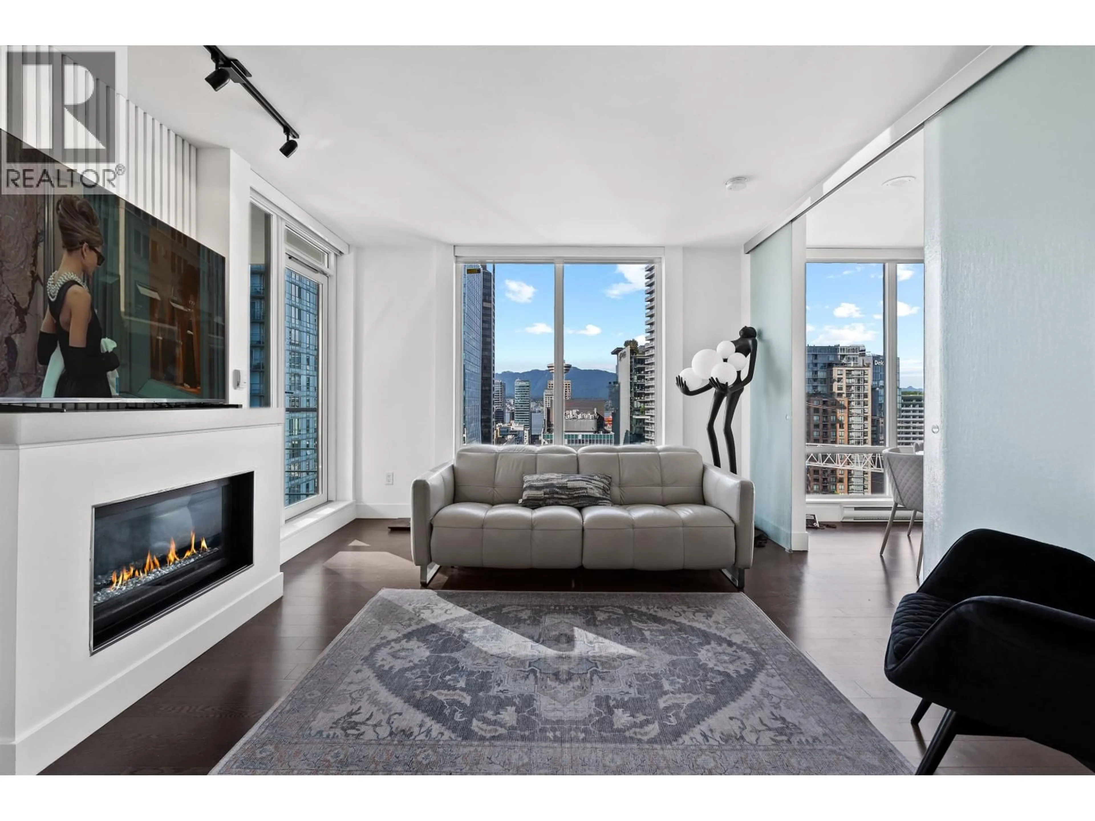 Living room with furniture, unknown for 2504 - 565 SMITHE STREET, Vancouver British Columbia V6B0E4