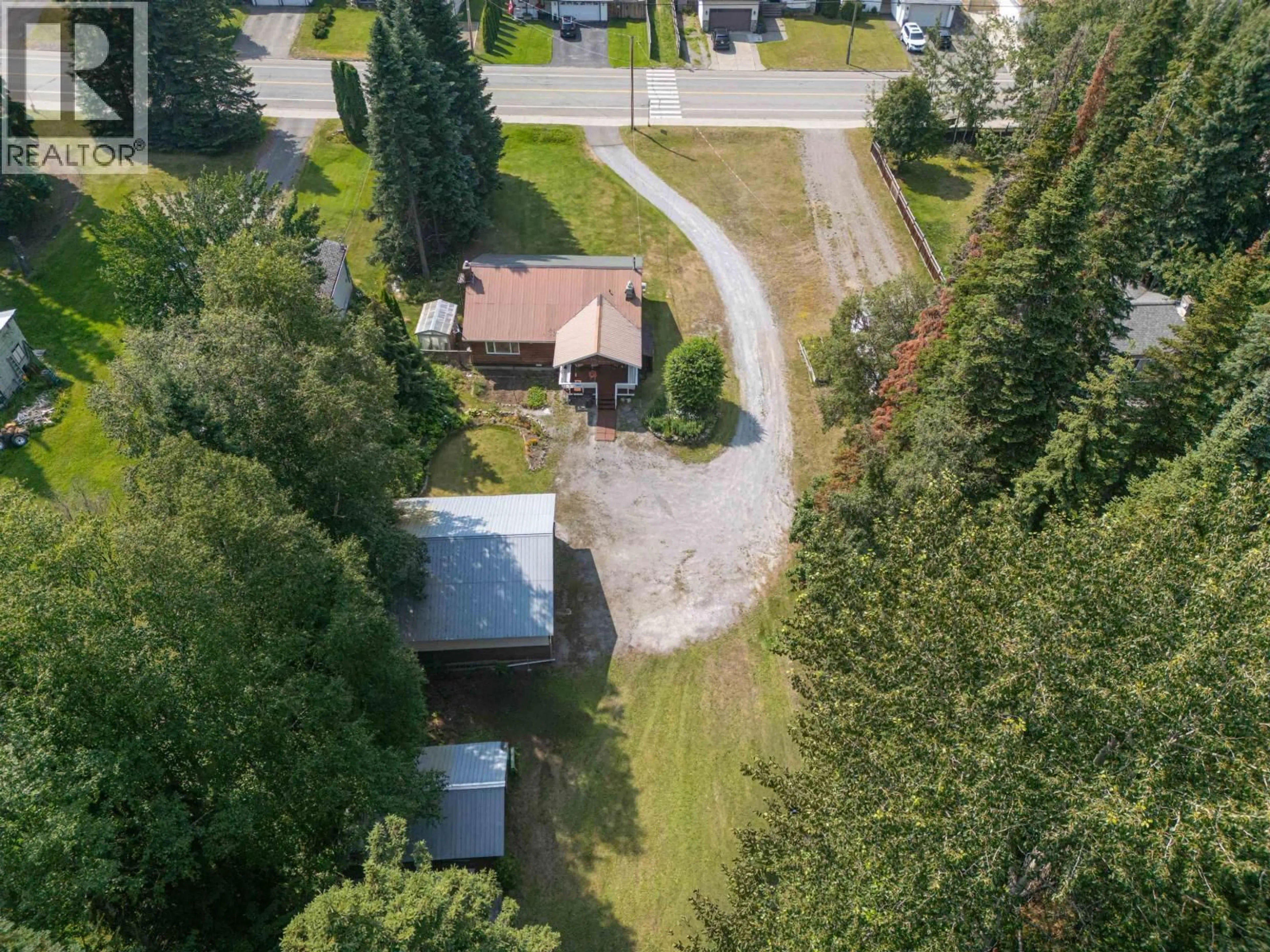 A pic from outside/outdoor area/front of a property/back of a property/a pic from drone, street for 6370 KELLY ROAD, Prince George British Columbia V2K2G6