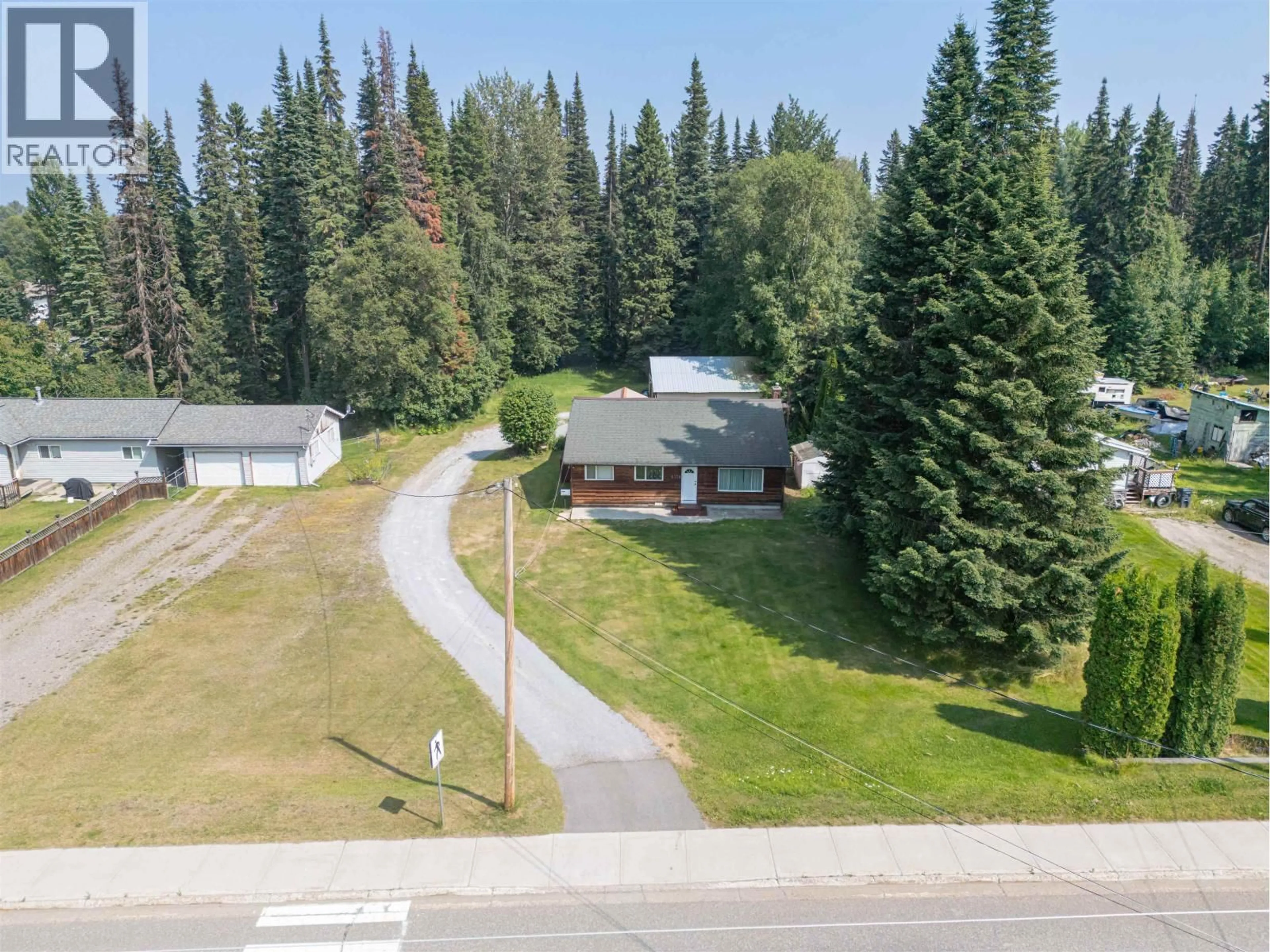 A pic from outside/outdoor area/front of a property/back of a property/a pic from drone, unknown for 6370 KELLY ROAD, Prince George British Columbia V2K2G6