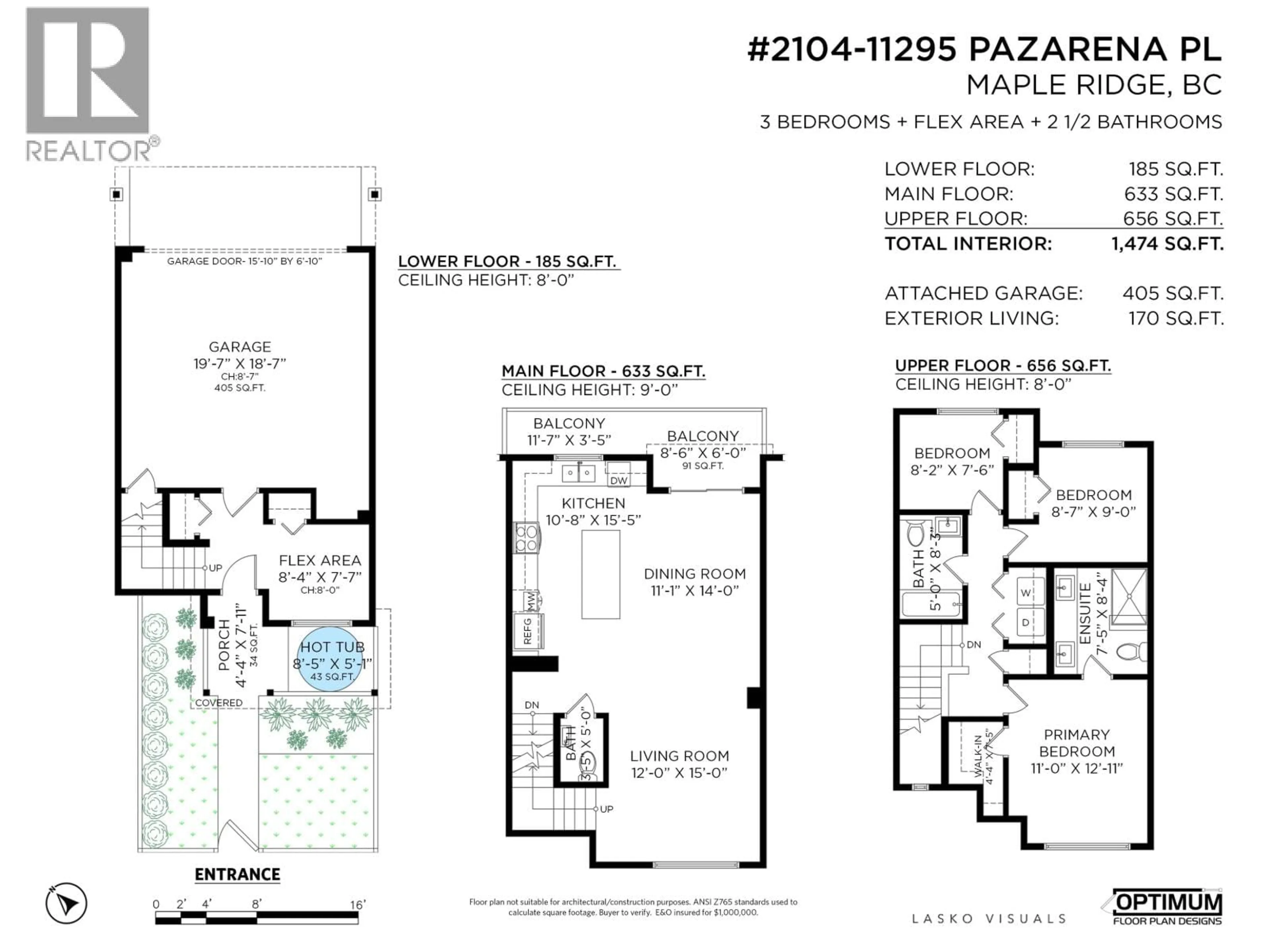 Floor plan for 2104 - 11295 PAZARENA PLACE, Maple Ridge British Columbia V2X4K9