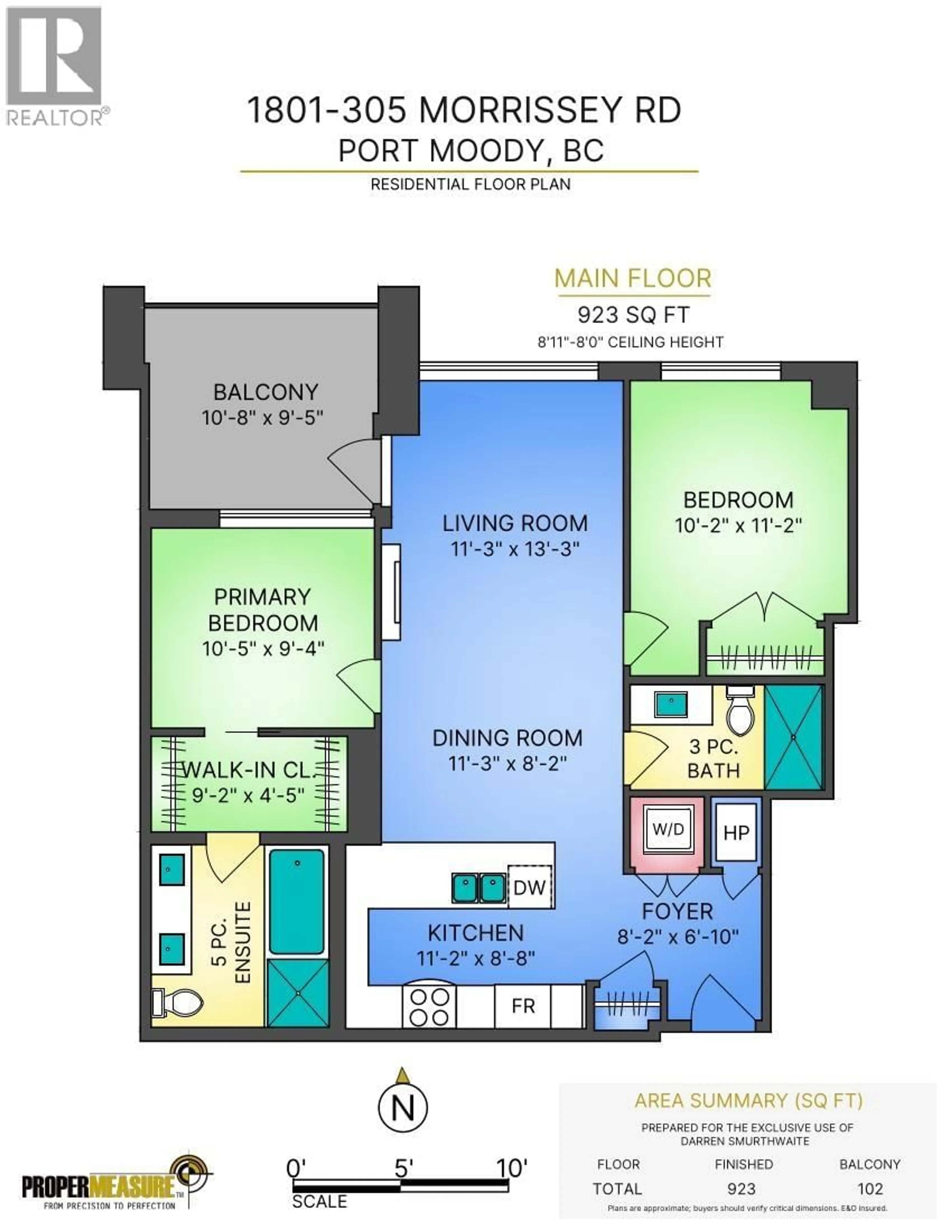 Floor plan for 1801 - 305 MORRISSEY ROAD, Port Moody British Columbia V3H0M3