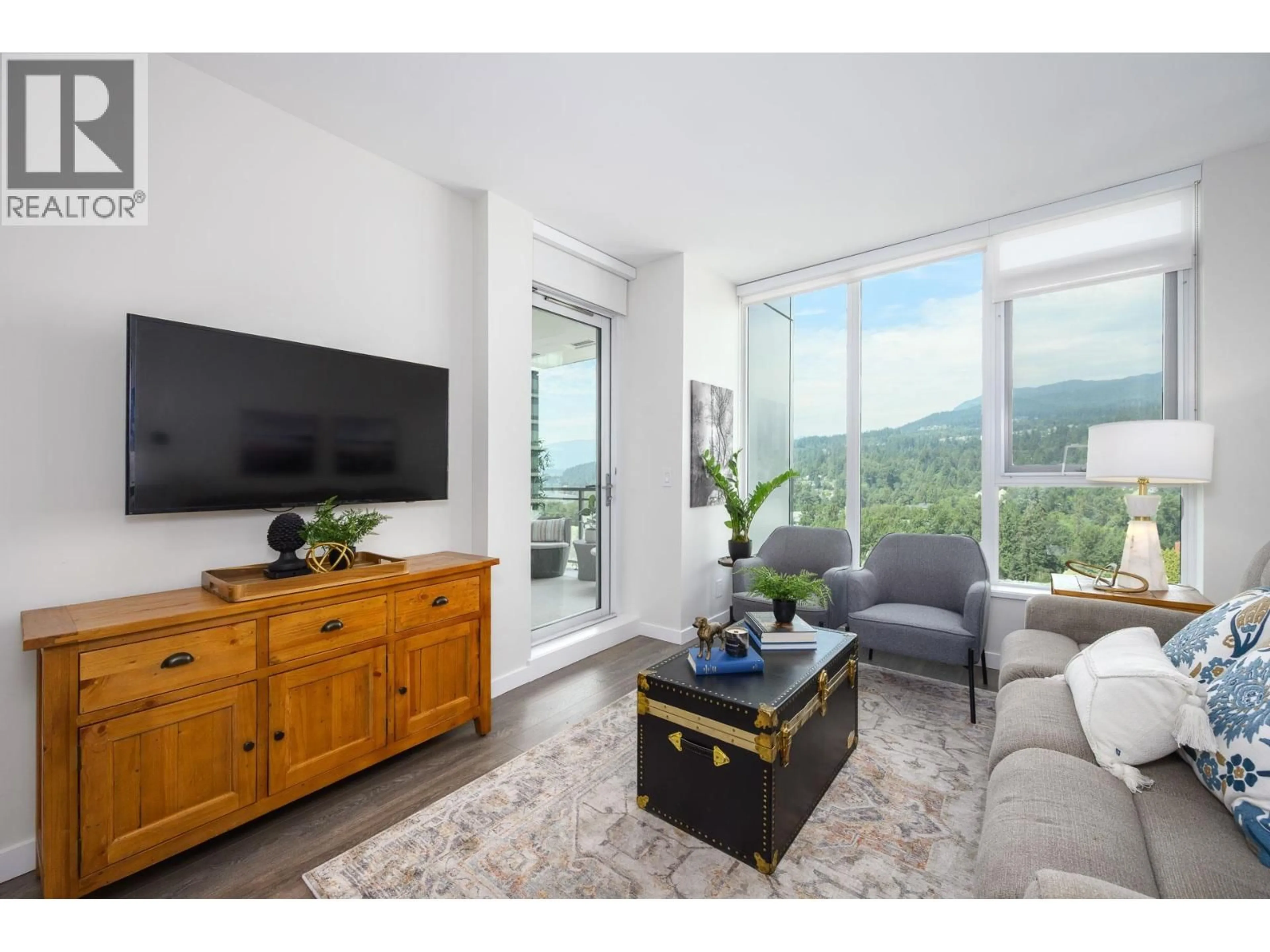 Living room with furniture, unknown for 1801 - 305 MORRISSEY ROAD, Port Moody British Columbia V3H0M3