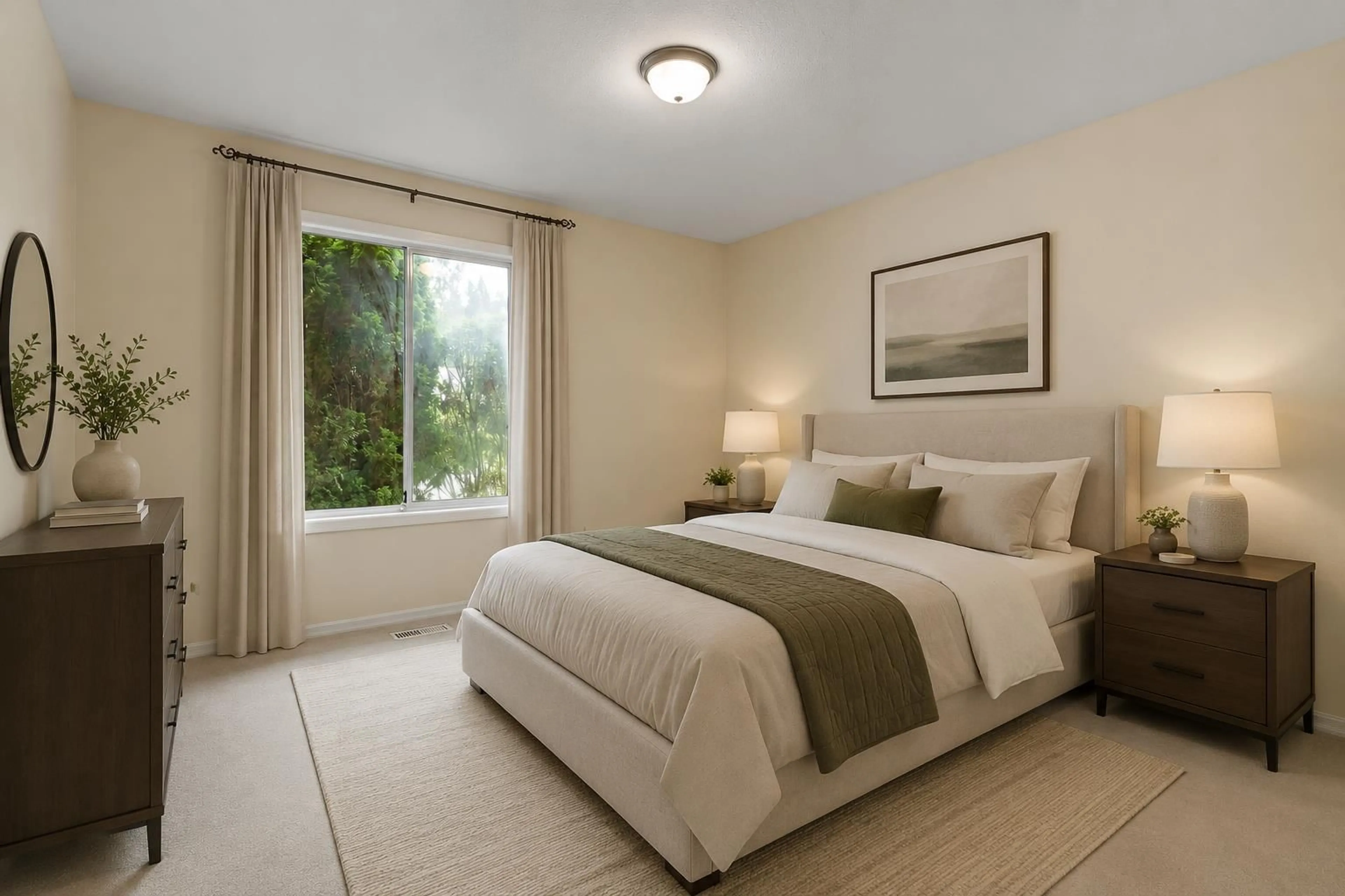 Bedroom with bed, carpet floor for 19 - 3350 ELMWOOD DRIVE, Abbotsford British Columbia V2S6B2
