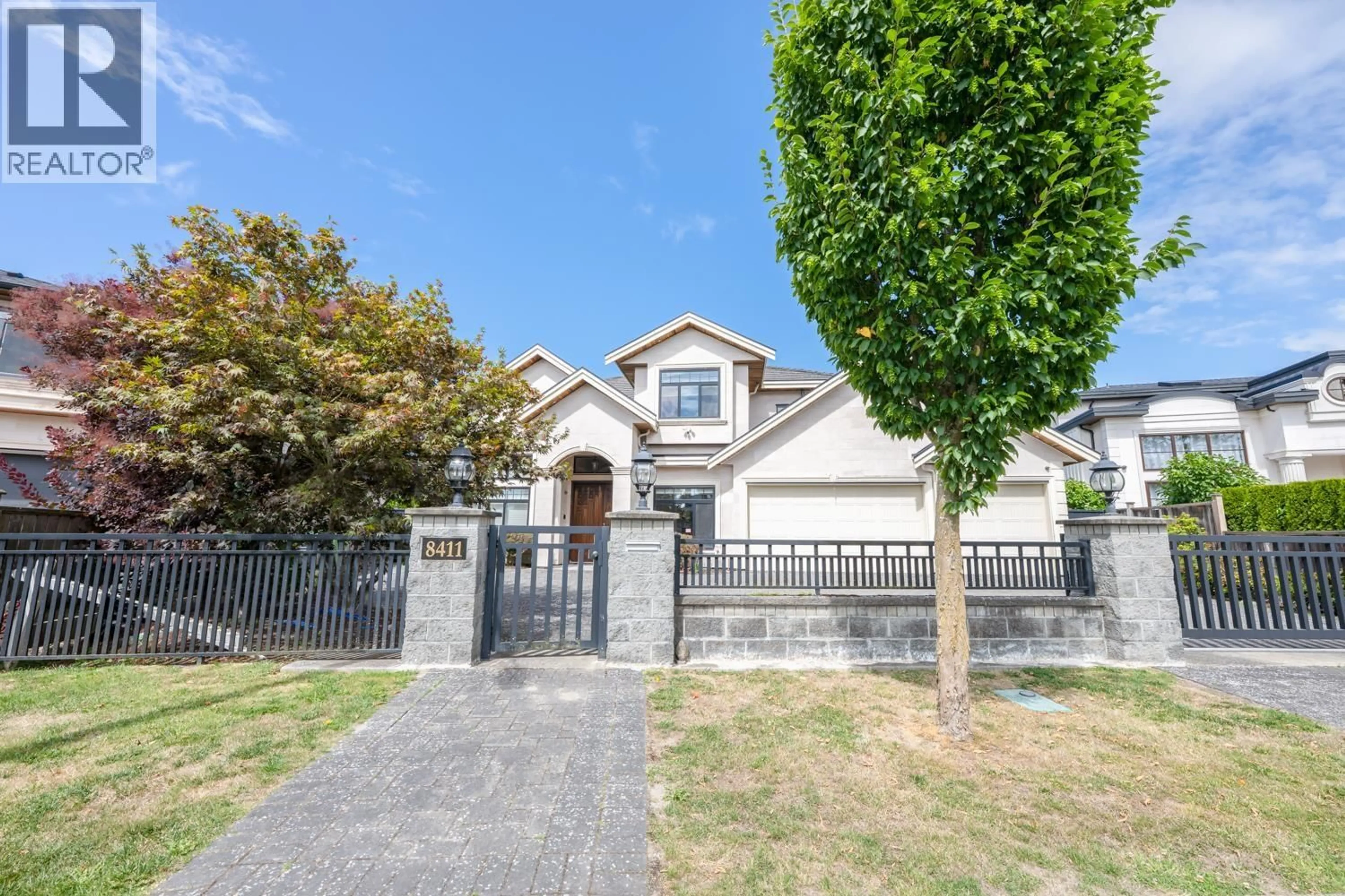 A pic from outside/outdoor area/front of a property/back of a property/a pic from drone, street for 8411 FAIRHURST ROAD, Richmond British Columbia V7C1Y7
