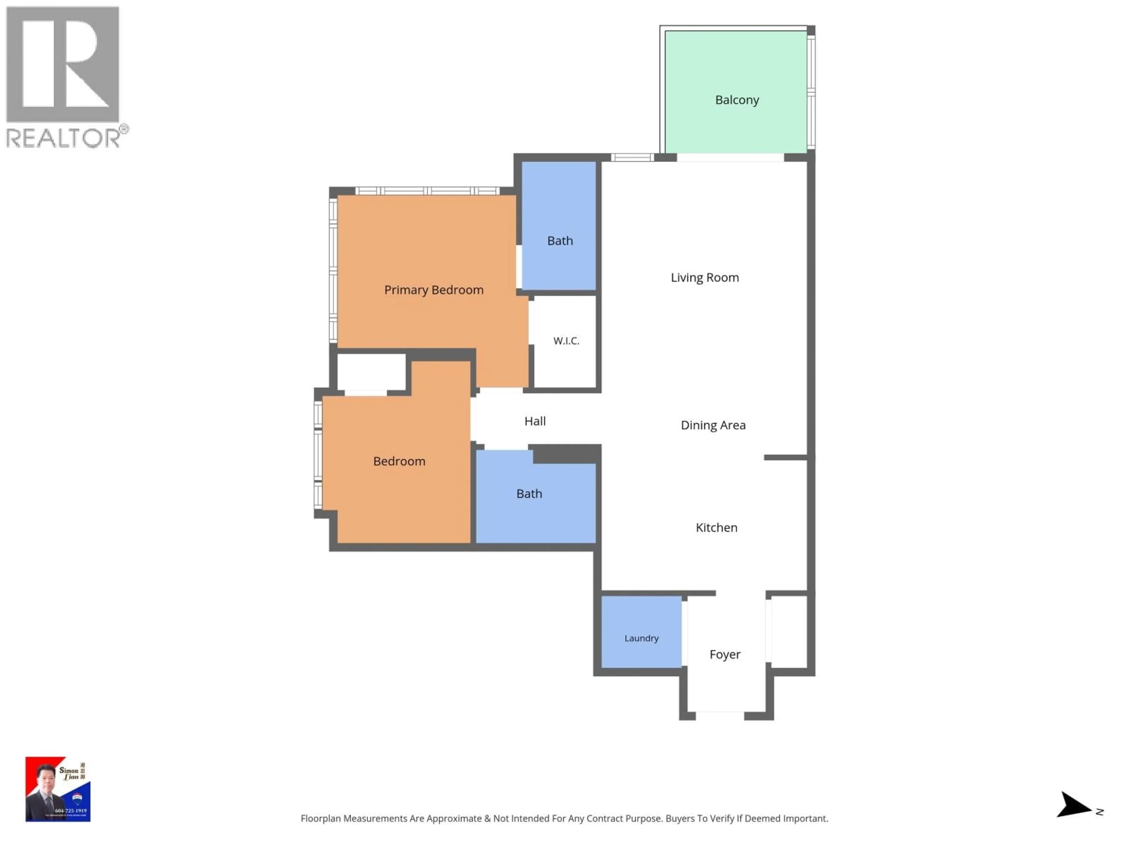 Floor plan for 2802 - 1155 THE HIGH STREET, Coquitlam British Columbia V3B7W4