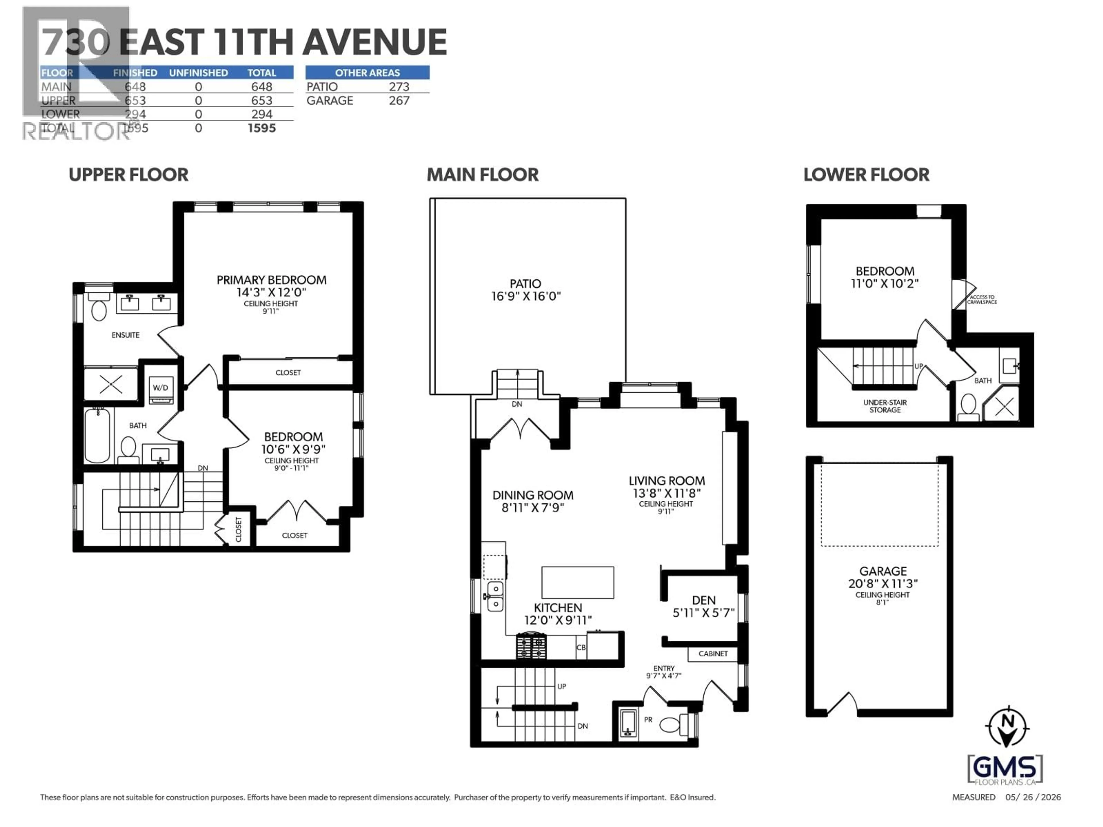 Floor plan for 730 11TH AVENUE, Vancouver British Columbia V5T2E5