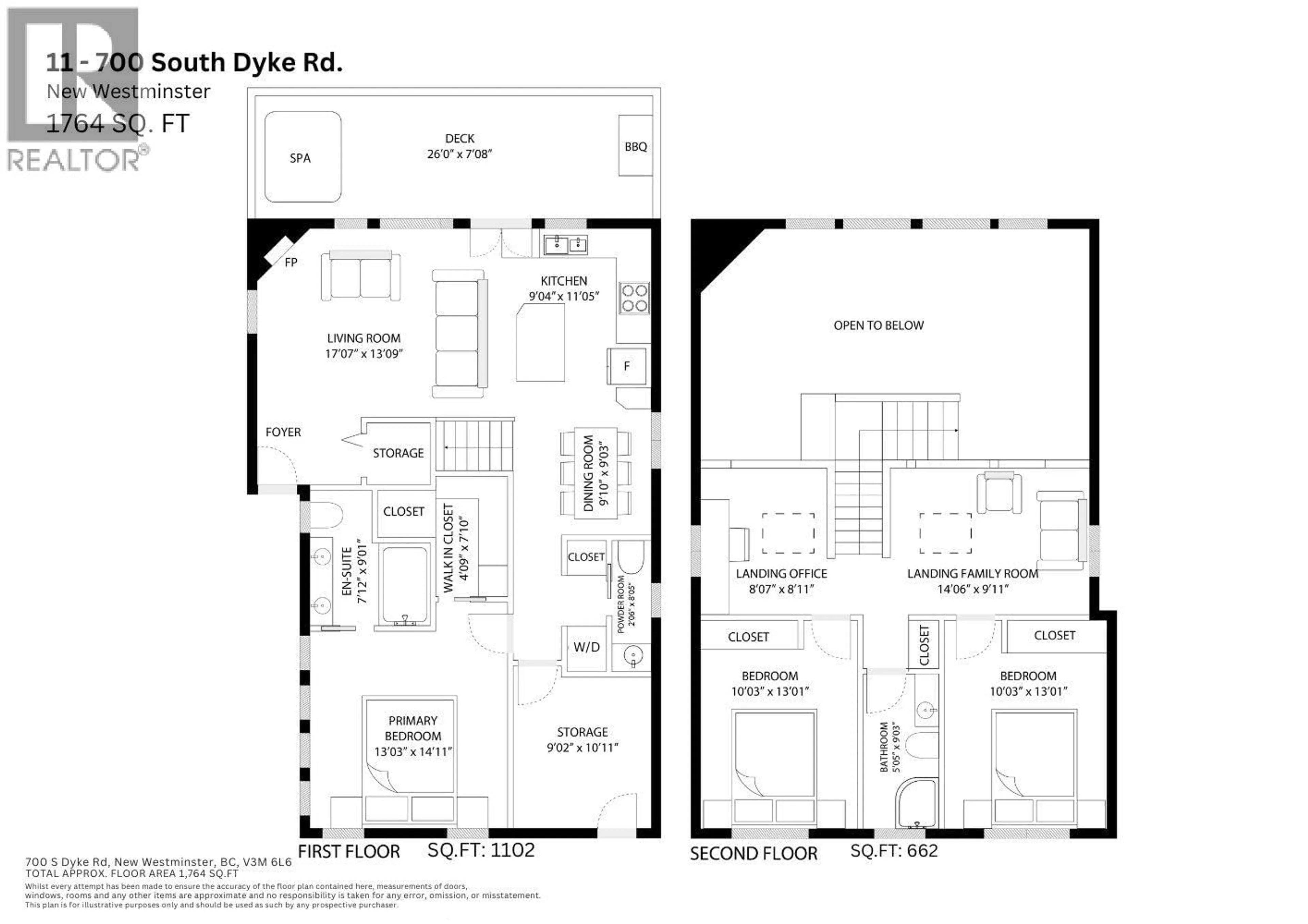Floor plan for 11 - 700 SOUTH DYKE ROAD, New Westminster British Columbia V3M4Z8