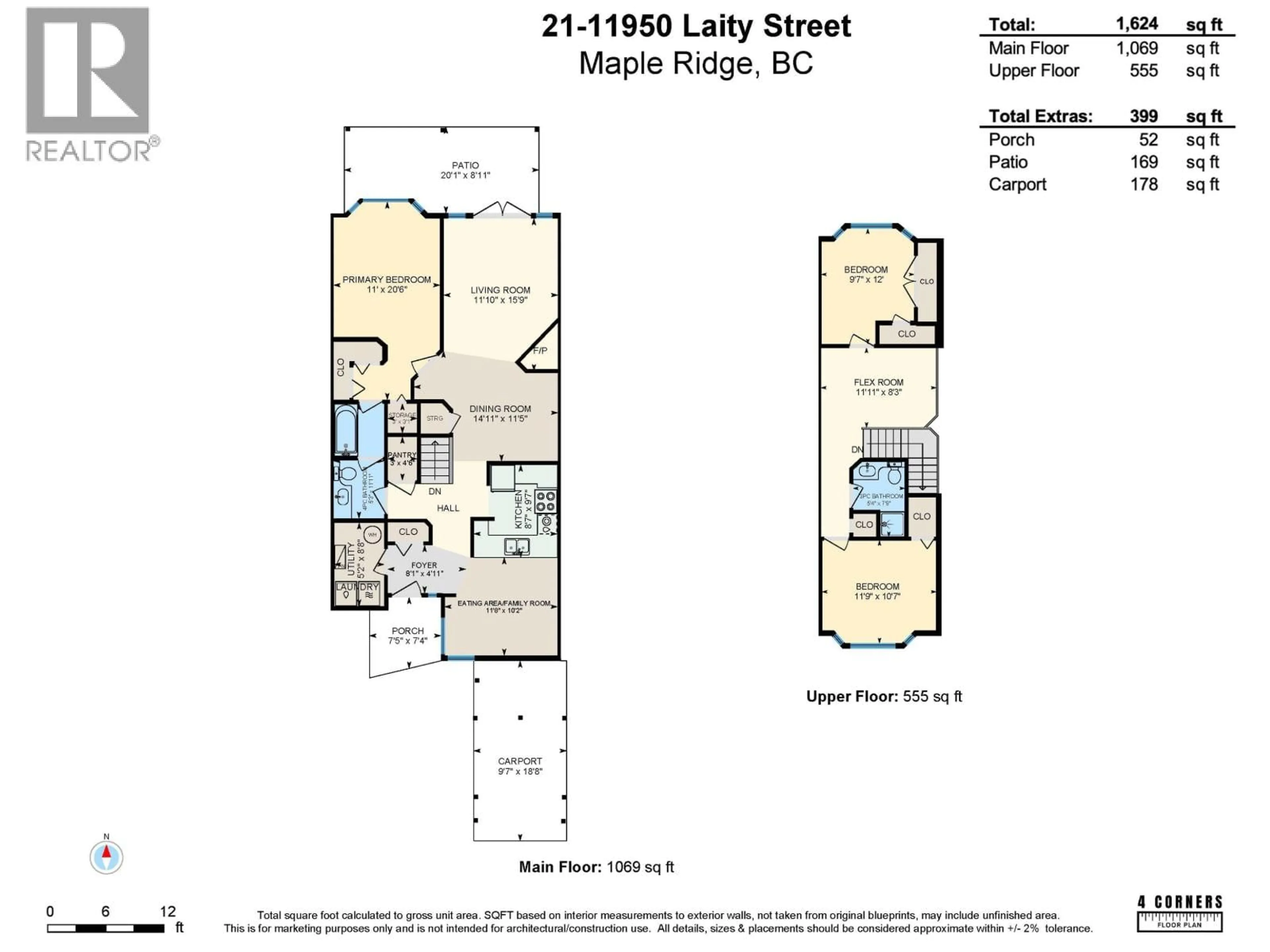 Floor plan for 21 - 11950 LAITY STREET, Maple Ridge British Columbia V2X5A6