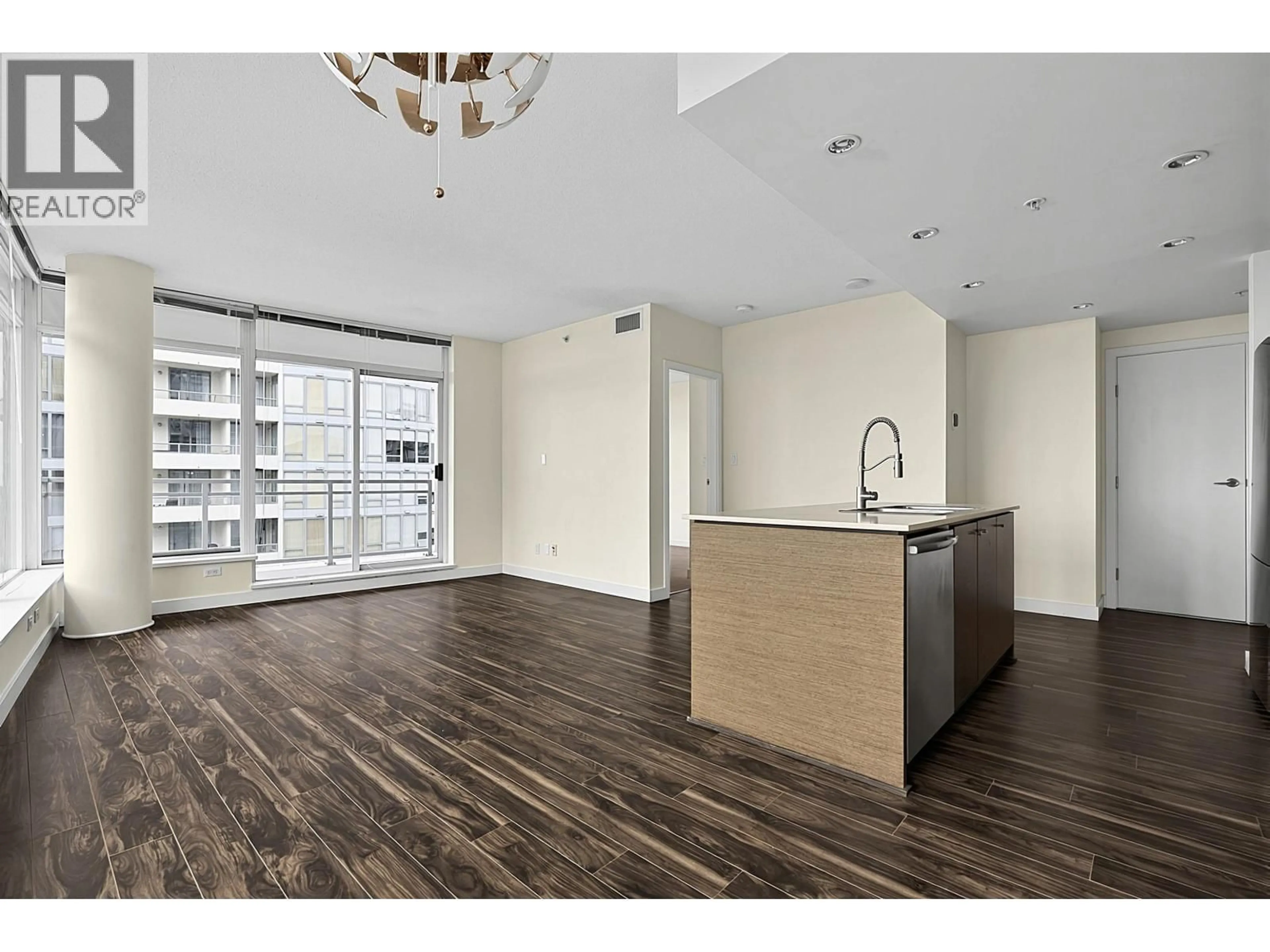 Open concept kitchen, wood/laminate floor for 1508 - 5900 ALDERBRIDGE WAY, Richmond British Columbia V6X0B6