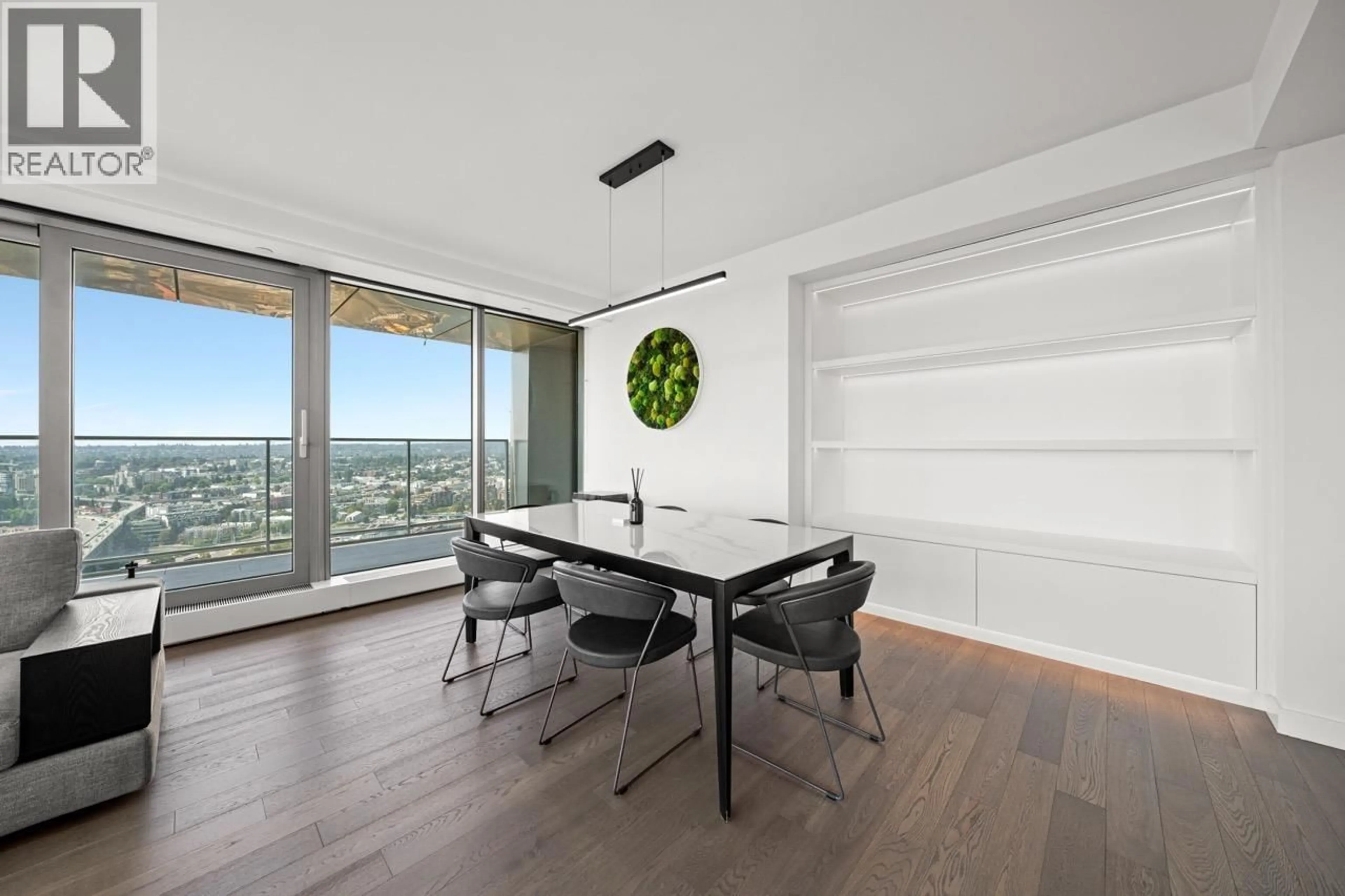 Dining room, wood/laminate floor for 3801 - 1480 HOWE STREET, Vancouver British Columbia V6Z0G5