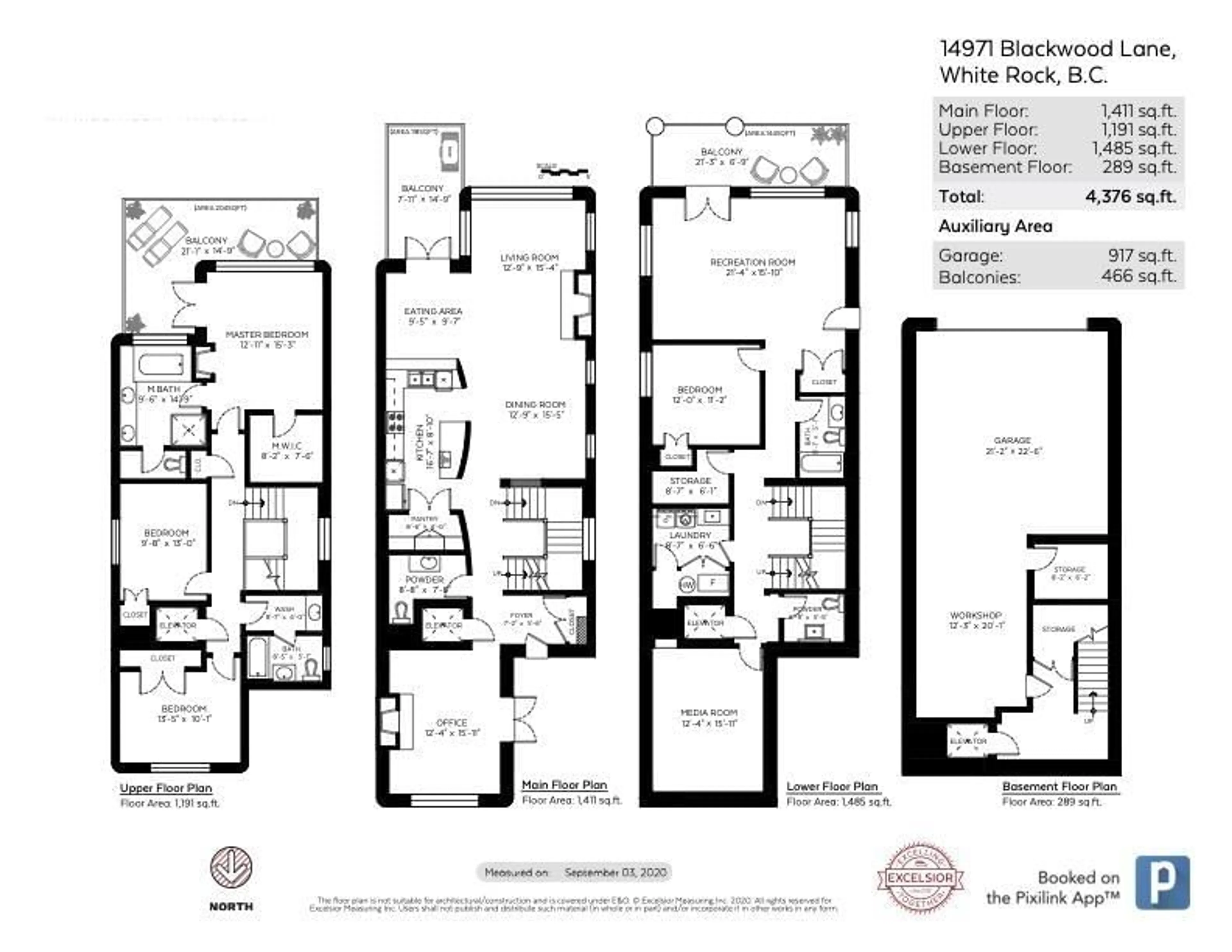 Floor plan for 14971 BLACKWOOD LANE, White Rock British Columbia V4B2A8