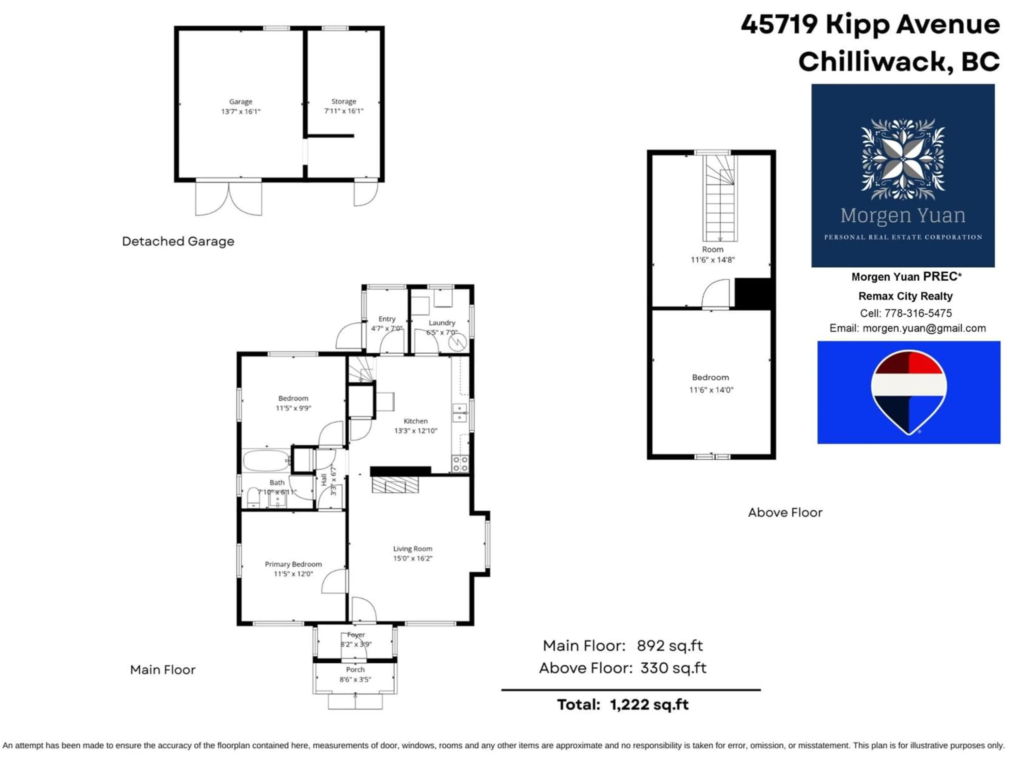 Floor plan for 45719 KIPP AVENUE, Chilliwack British Columbia V2P1Y6