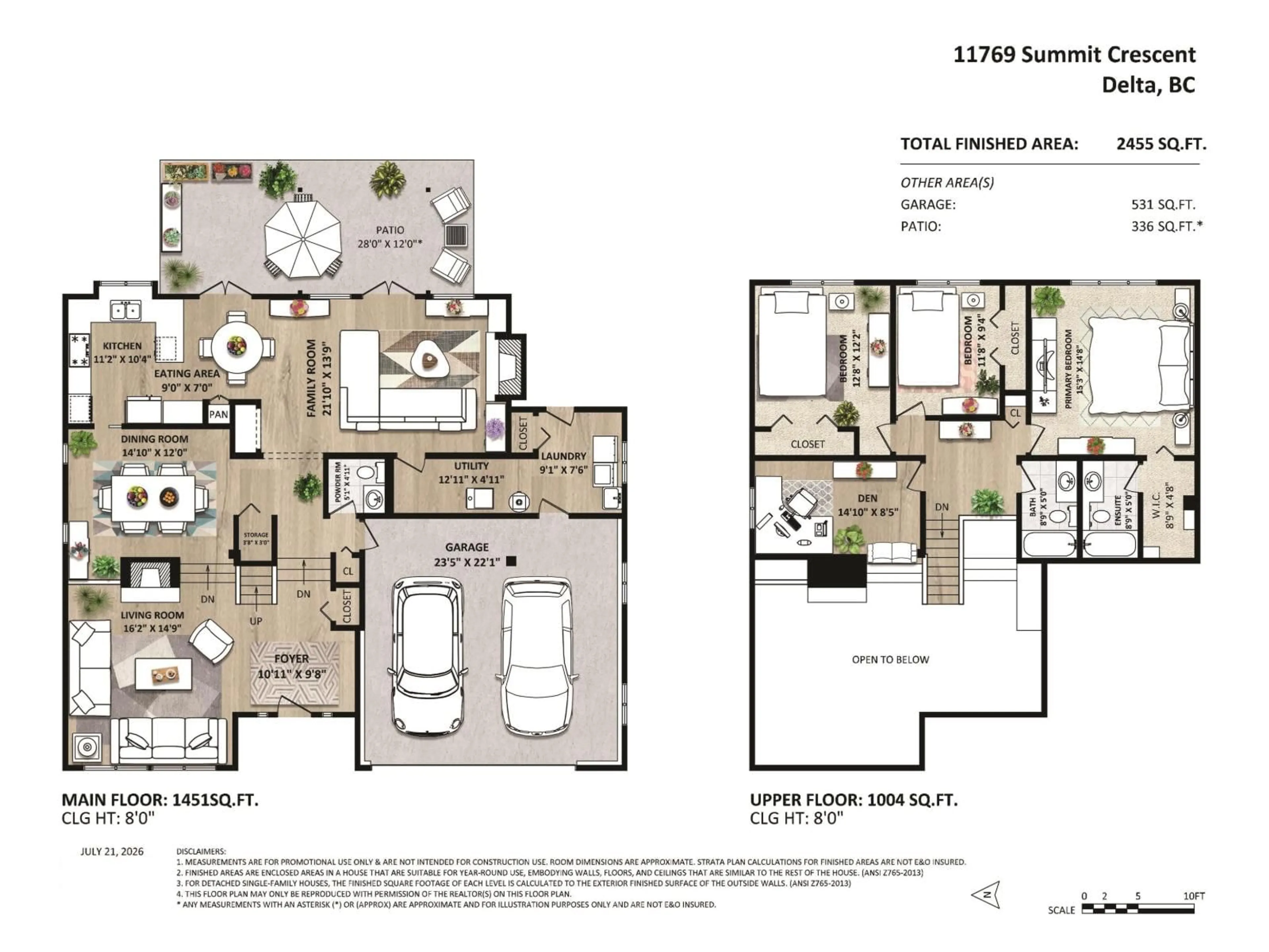 Floor plan for 11769 SUMMIT CRESCENT, Delta British Columbia V4E2Z3