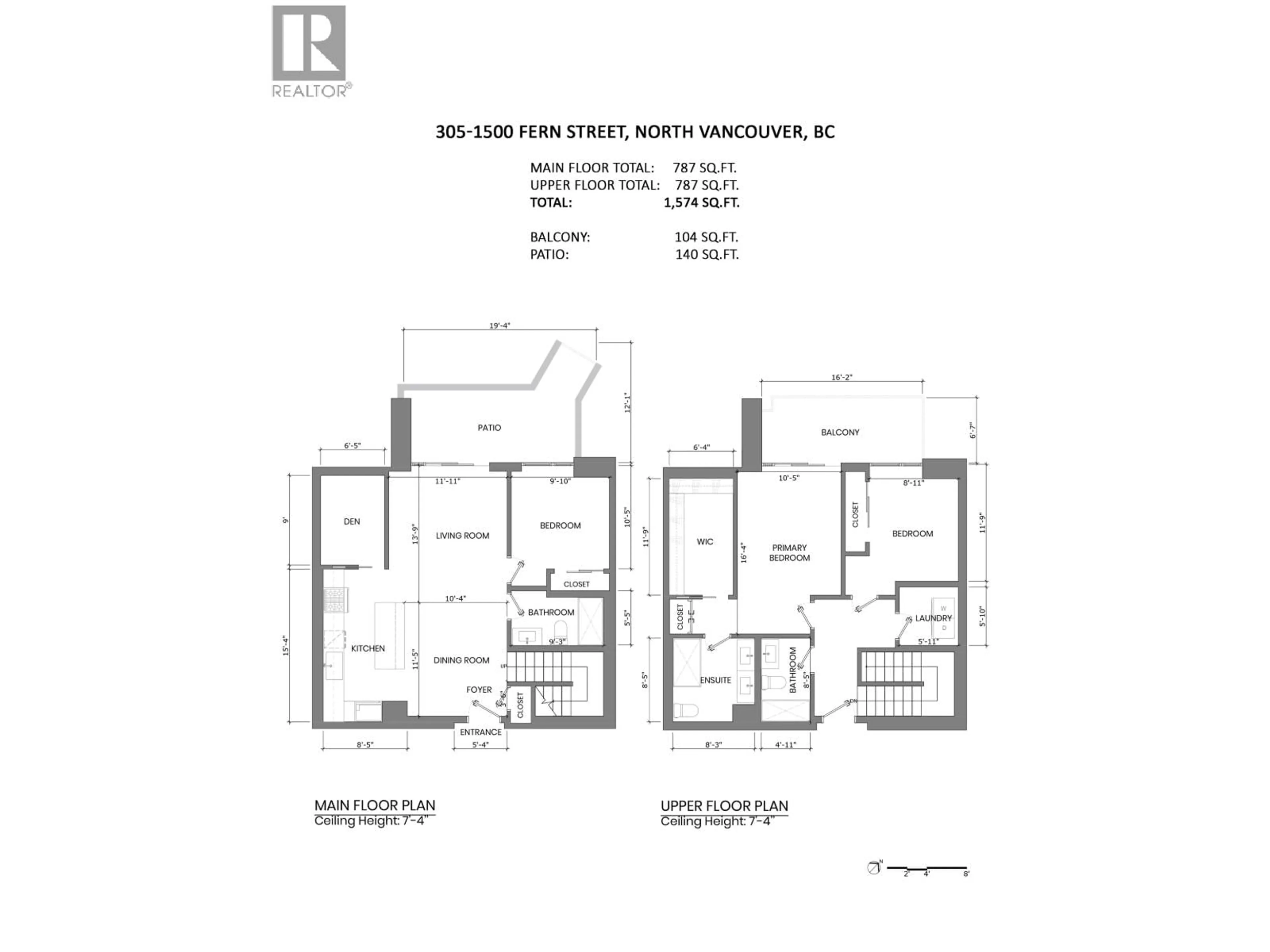 Floor plan for 305 - 1500 FERN STREET, North Vancouver British Columbia V7J0E6
