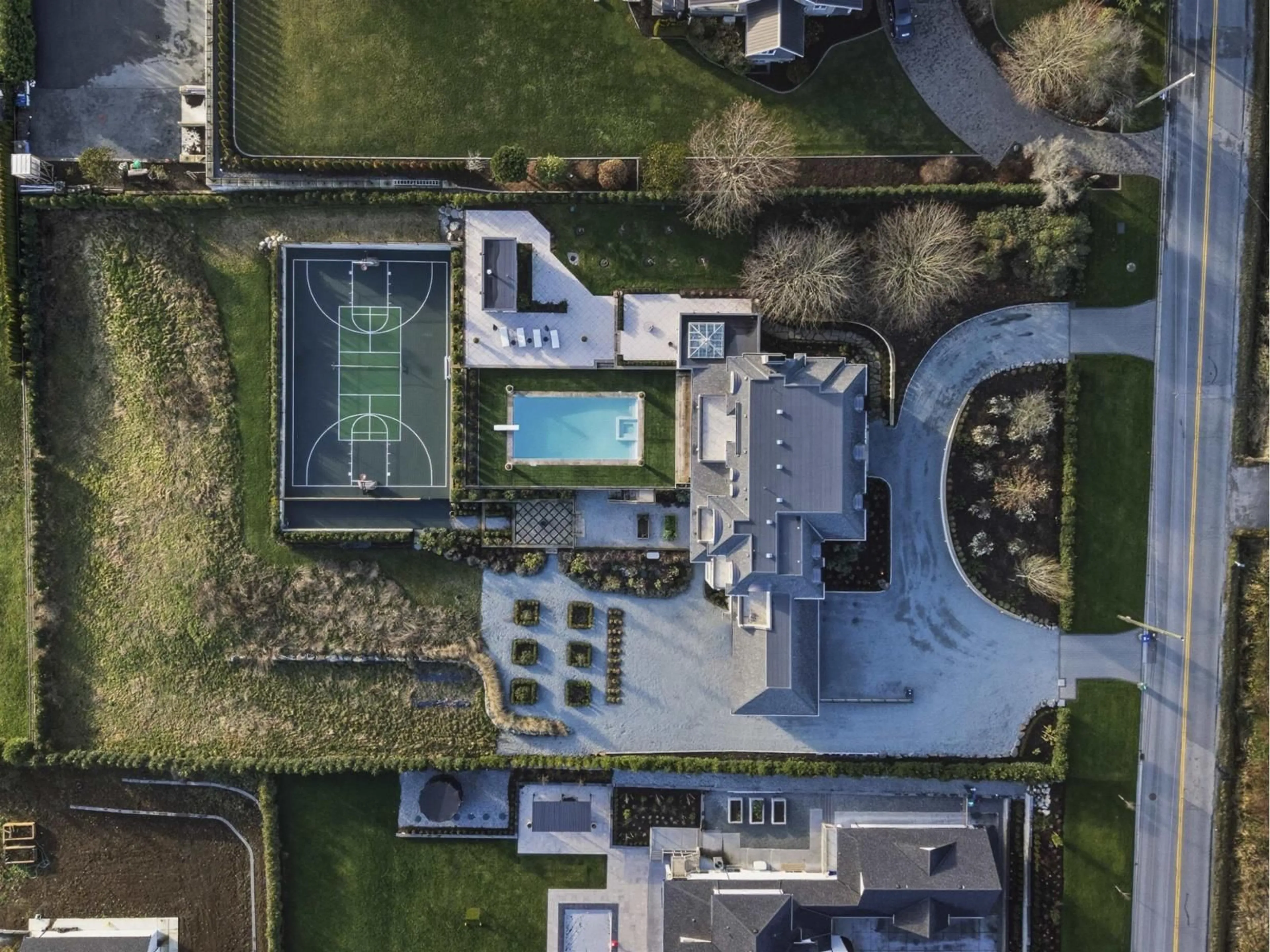 A pic from outside/outdoor area/front of a property/back of a property/a pic from drone, street for 18238 20 AVENUE, Surrey British Columbia V3Z9W1