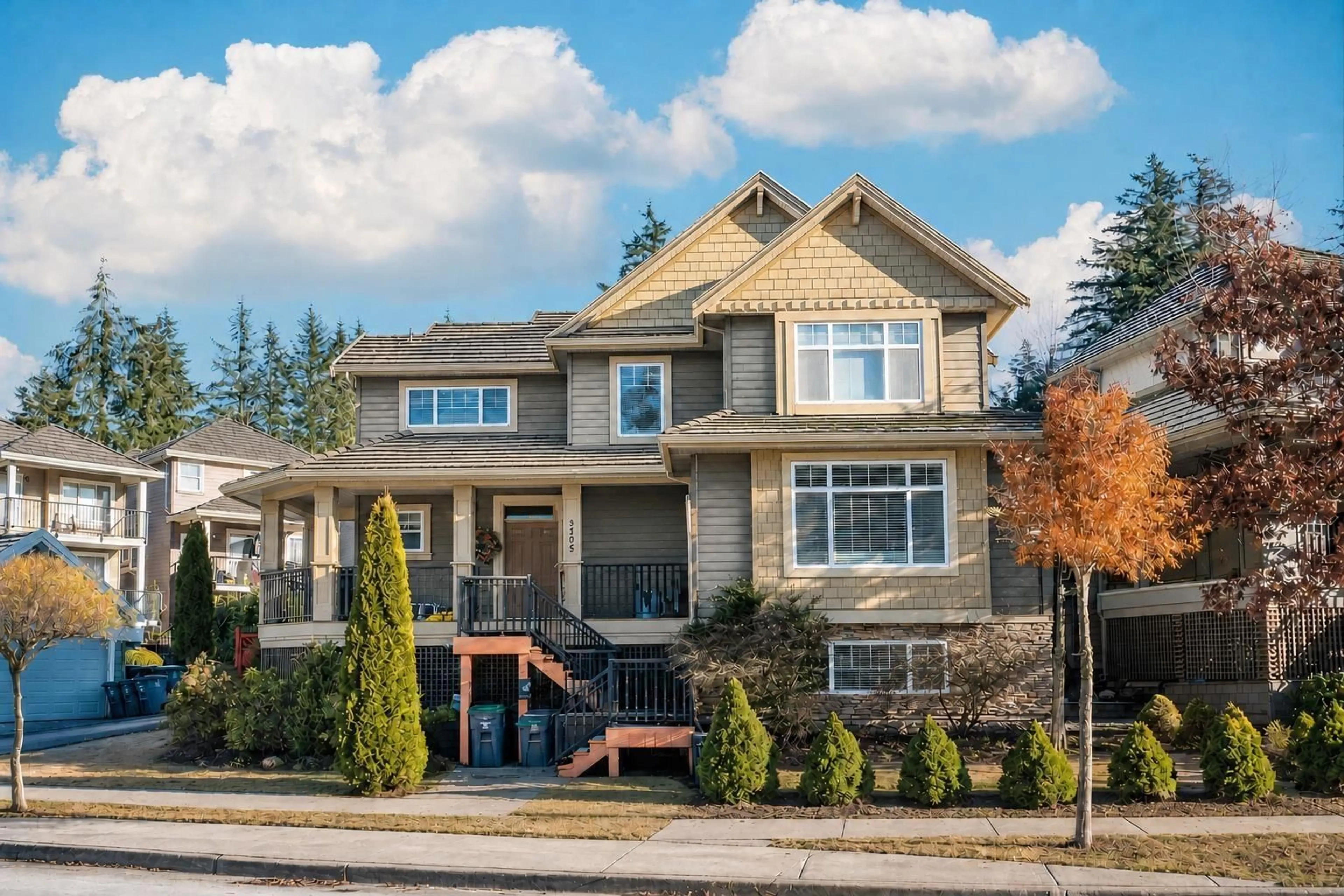 Home with vinyl exterior material, street for 3492 147A STREET, Surrey British Columbia V4P0A7