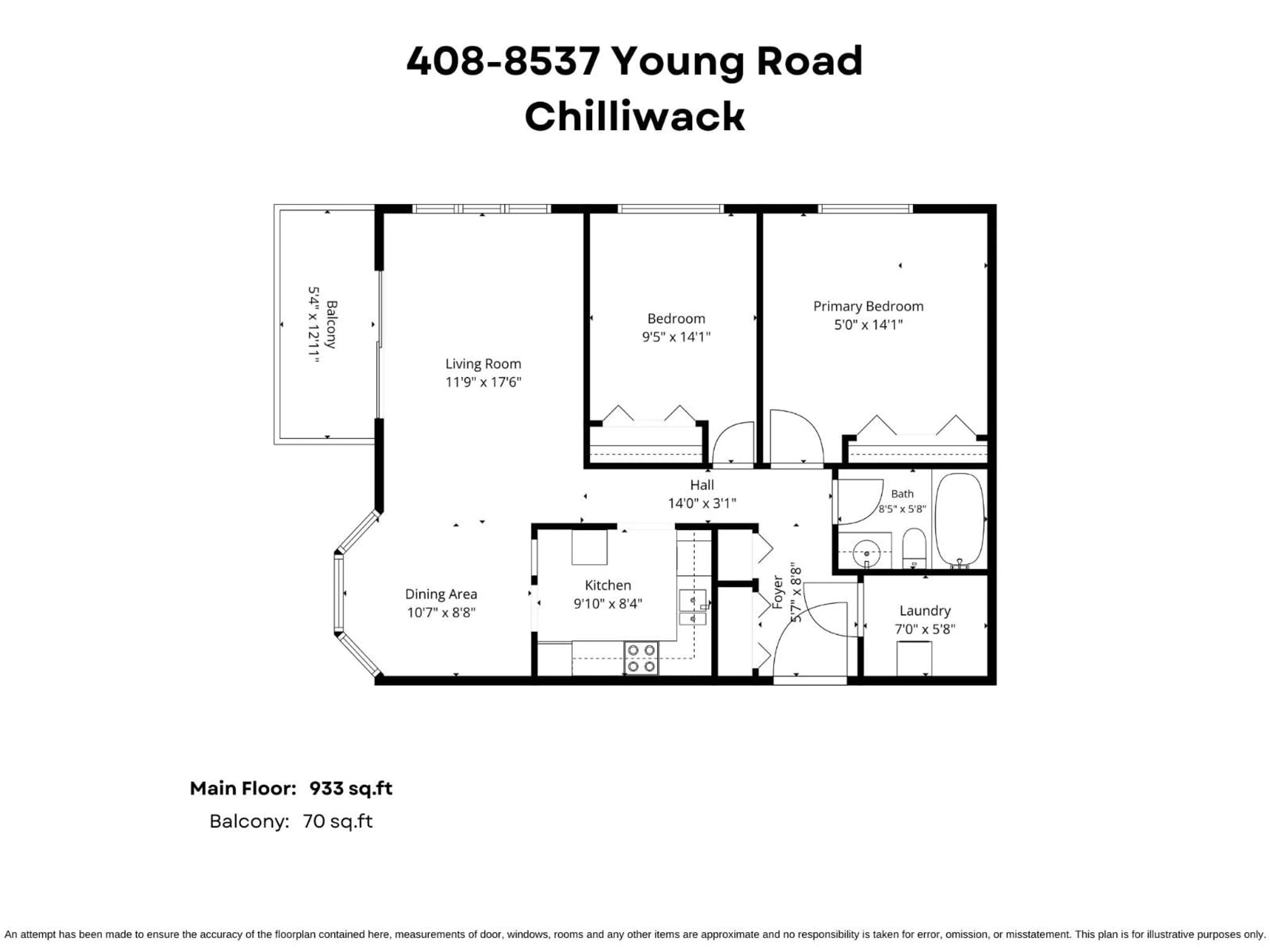 Floor plan for 408 - 8537 YOUNG ROAD, Chilliwack British Columbia V2P4P2
