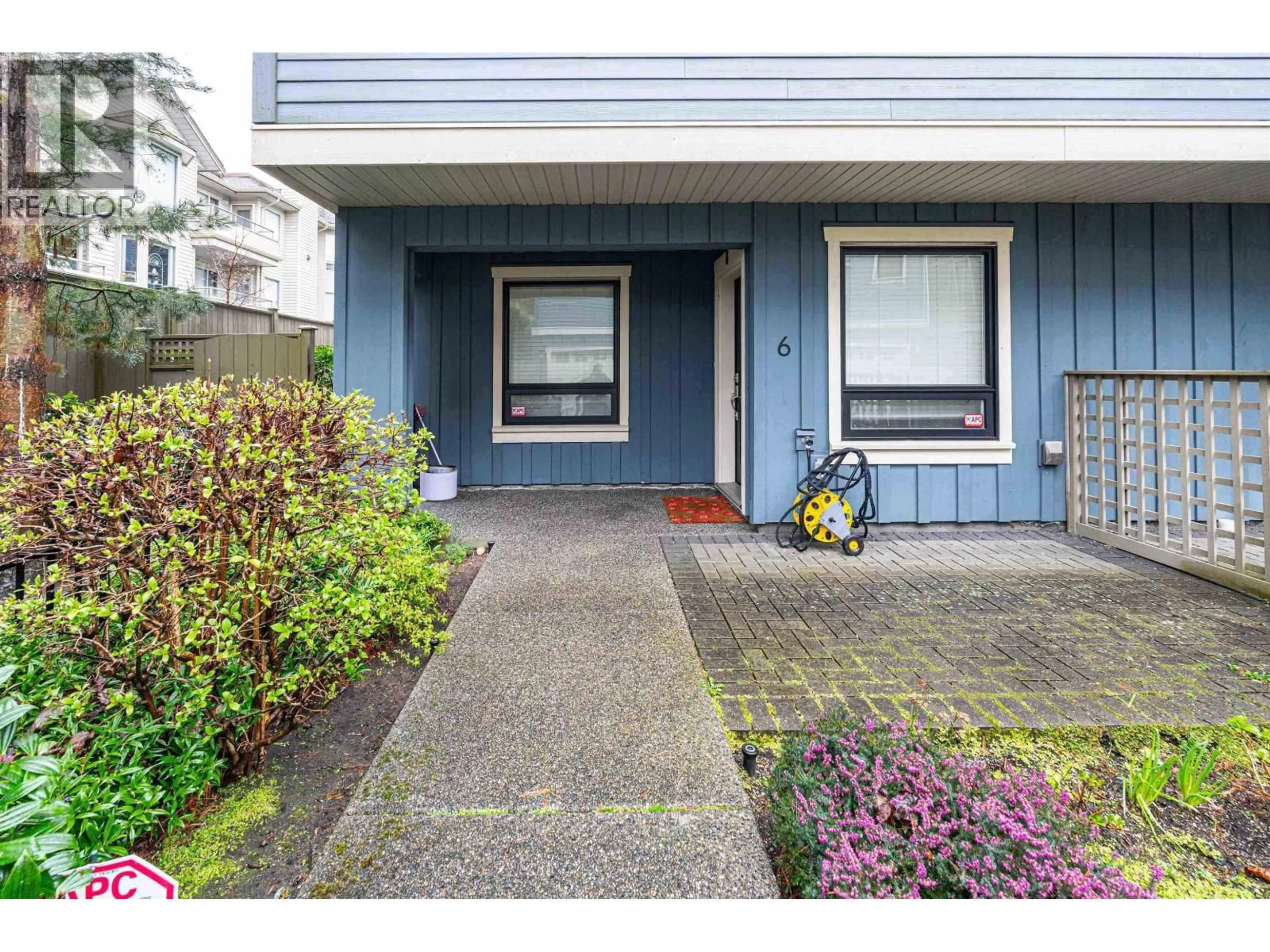 Home with vinyl exterior material, street for 6 - 6028 MAPLE ROAD, Richmond British Columbia V7E1G5