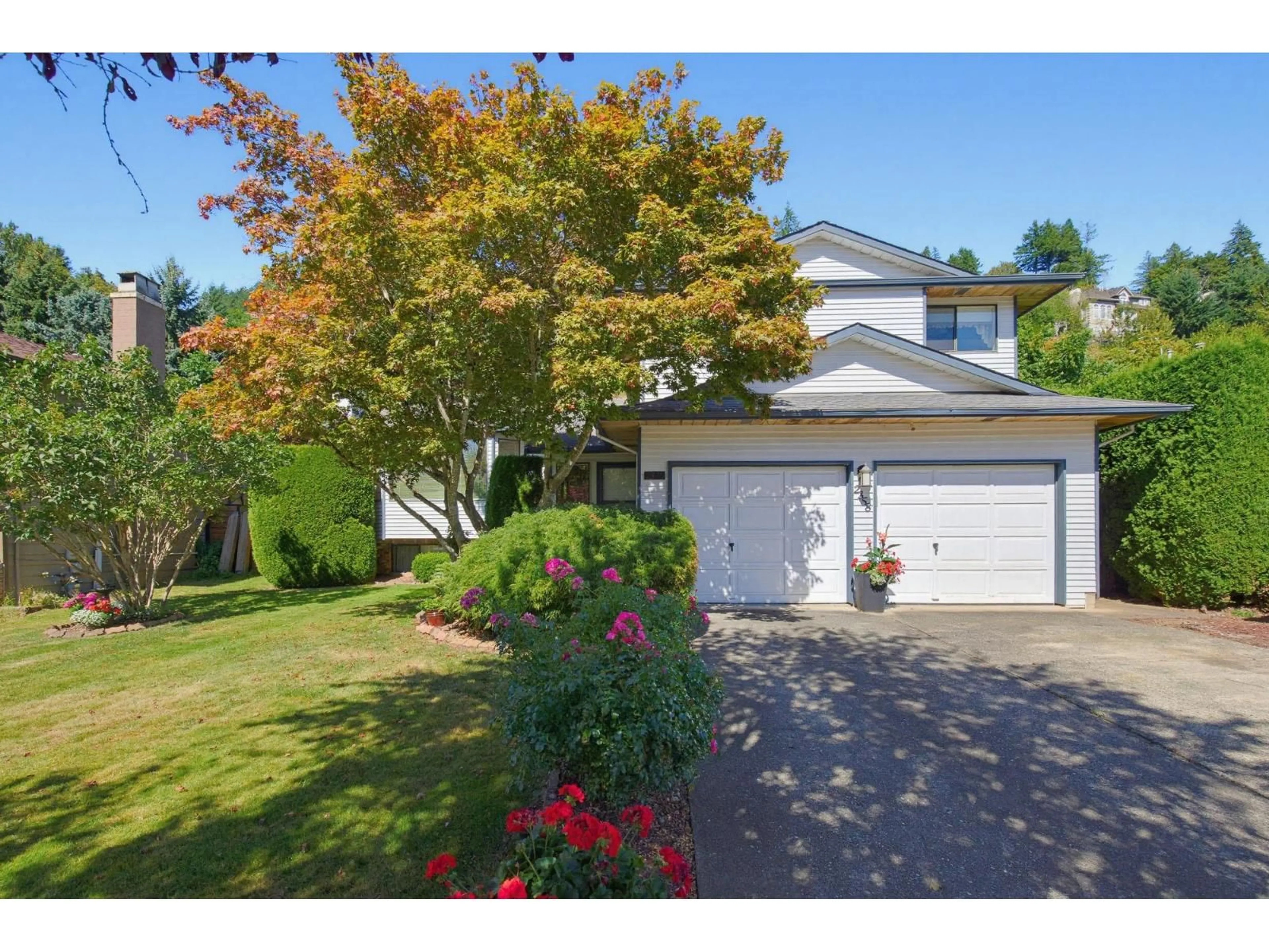 A pic from outside/outdoor area/front of a property/back of a property/a pic from drone, street for 2358 CAMERON CRESCENT, Abbotsford British Columbia V2S5W4