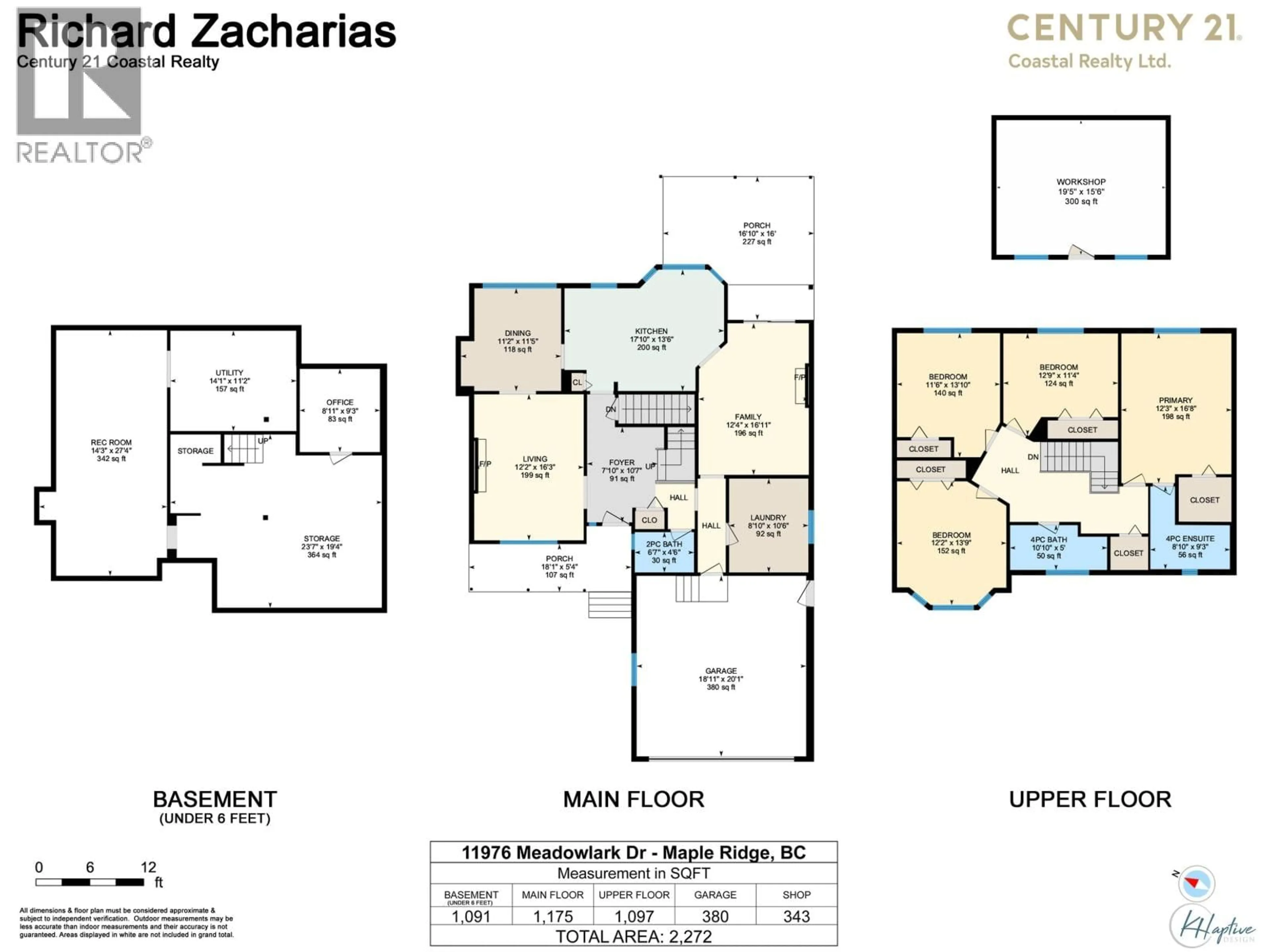 Floor plan for 11976 MEADOWLARK DRIVE, Maple Ridge British Columbia V2X9L9