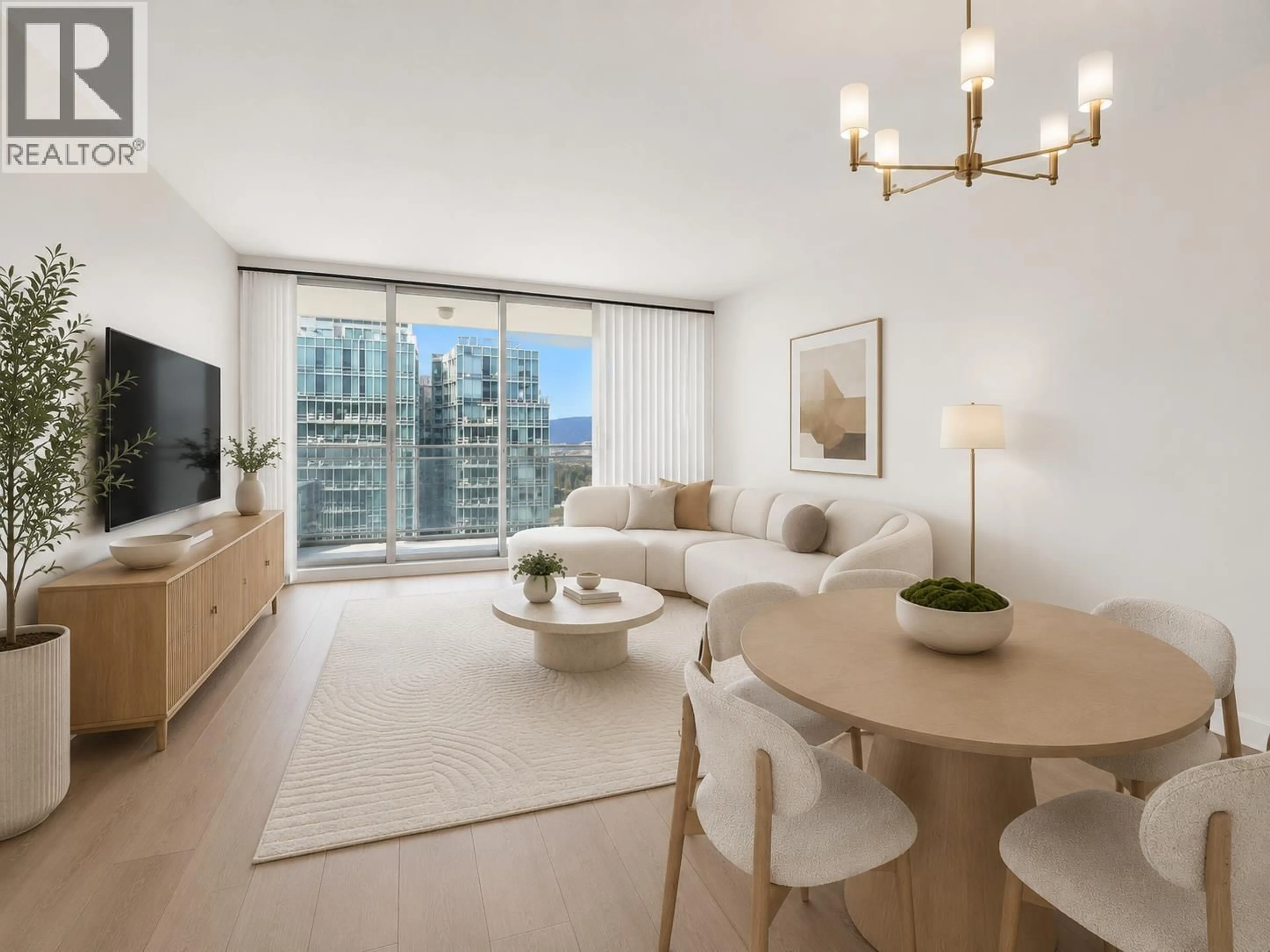 Living room with furniture, unknown for 3206 - 1200 GEORGIA STREET, Vancouver British Columbia V6E4R2