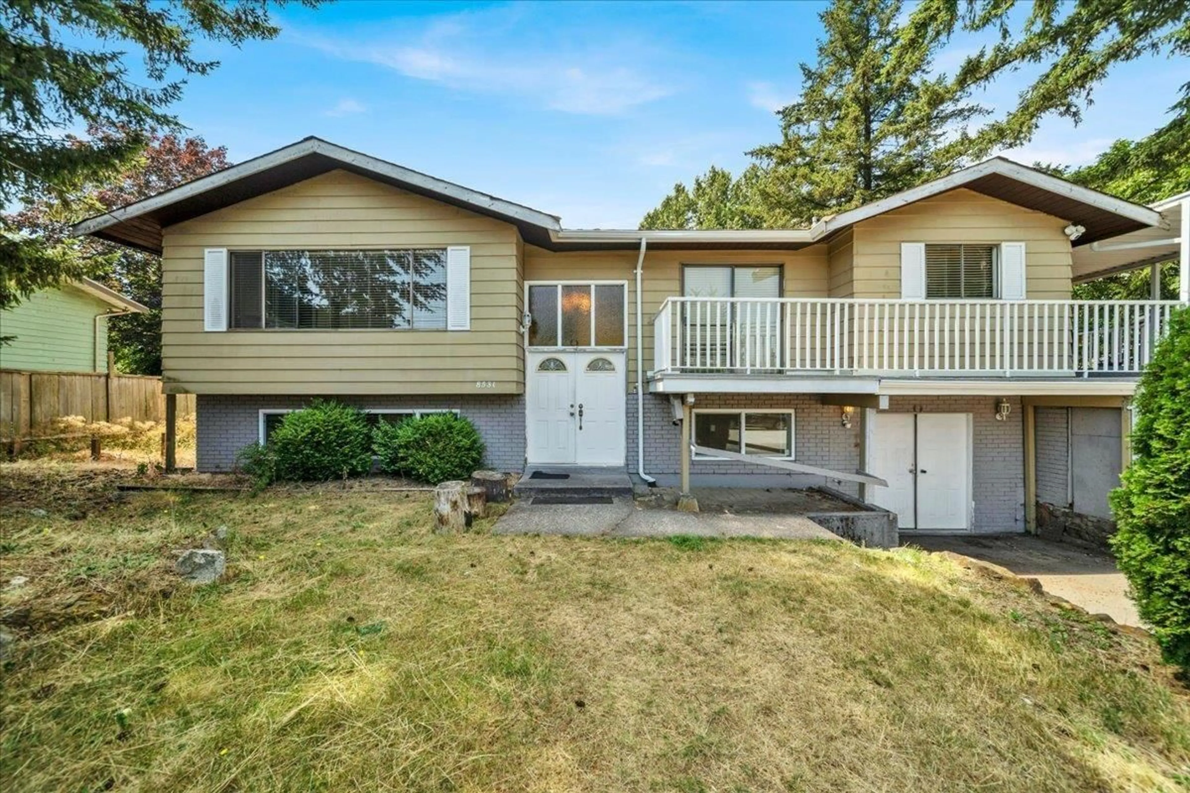 Home with vinyl exterior material, street for 8531 116A STREET, Delta British Columbia V4C5Z5