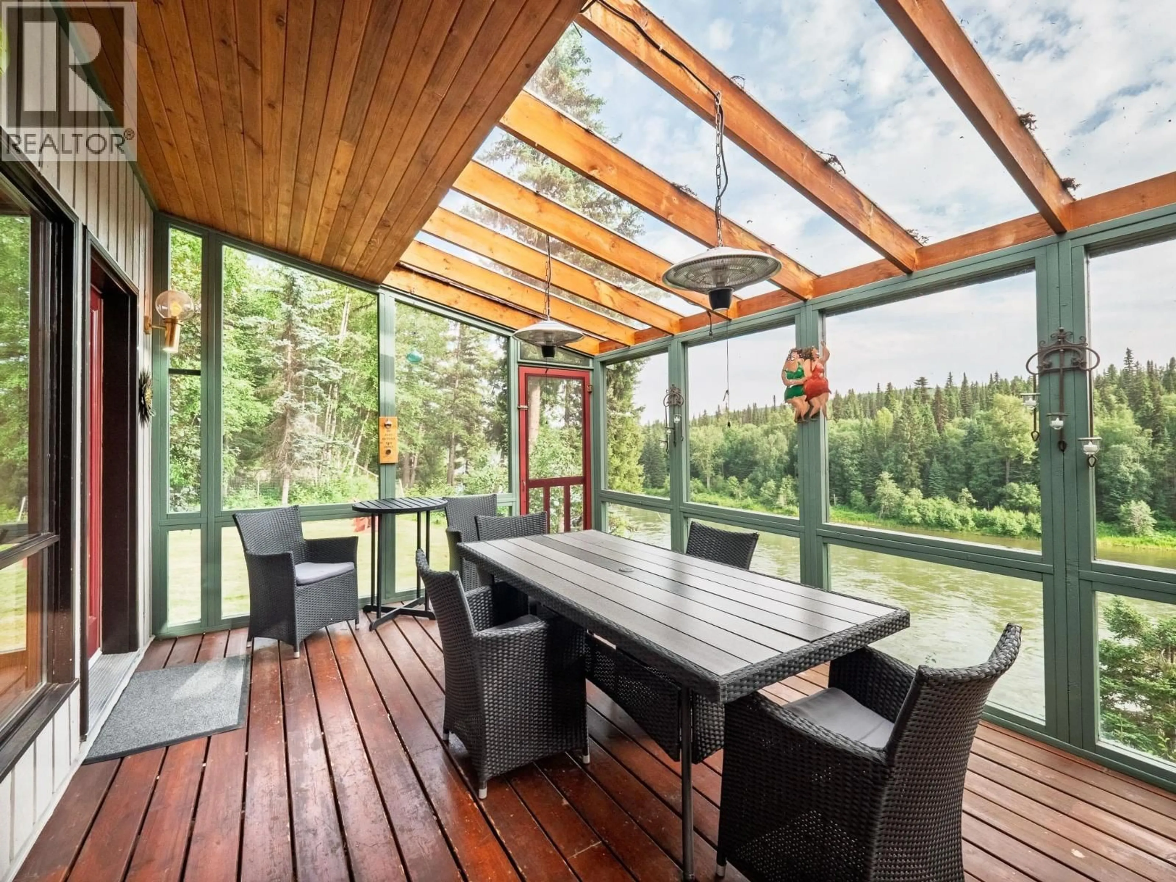 Patio, forest/trees view for 8943 NORTH NECHAKO ROAD, Prince George British Columbia V2K4Z8