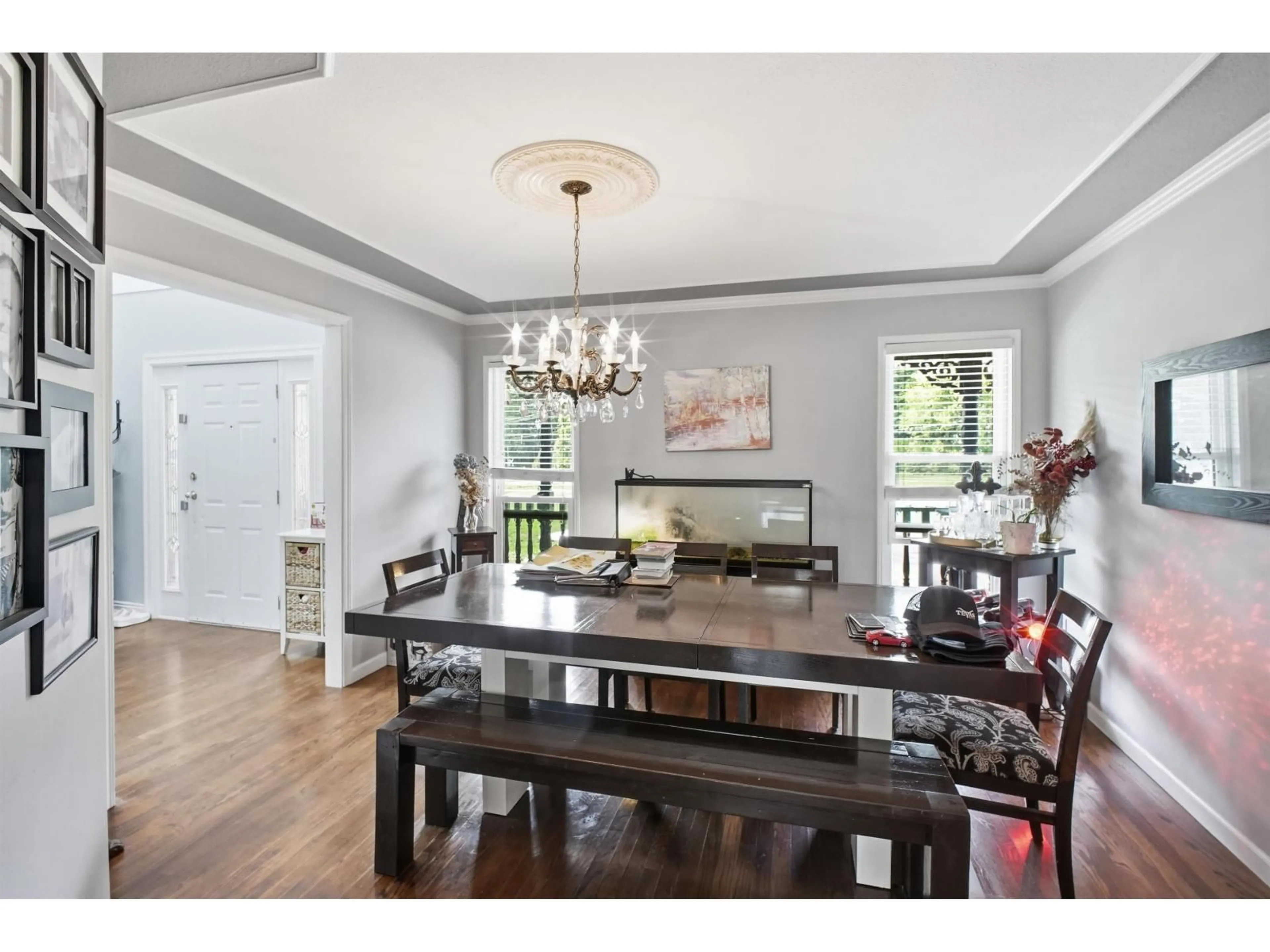 Dining room, wood/laminate floor for 23788 72 AVENUE, Langley British Columbia V1M3K9