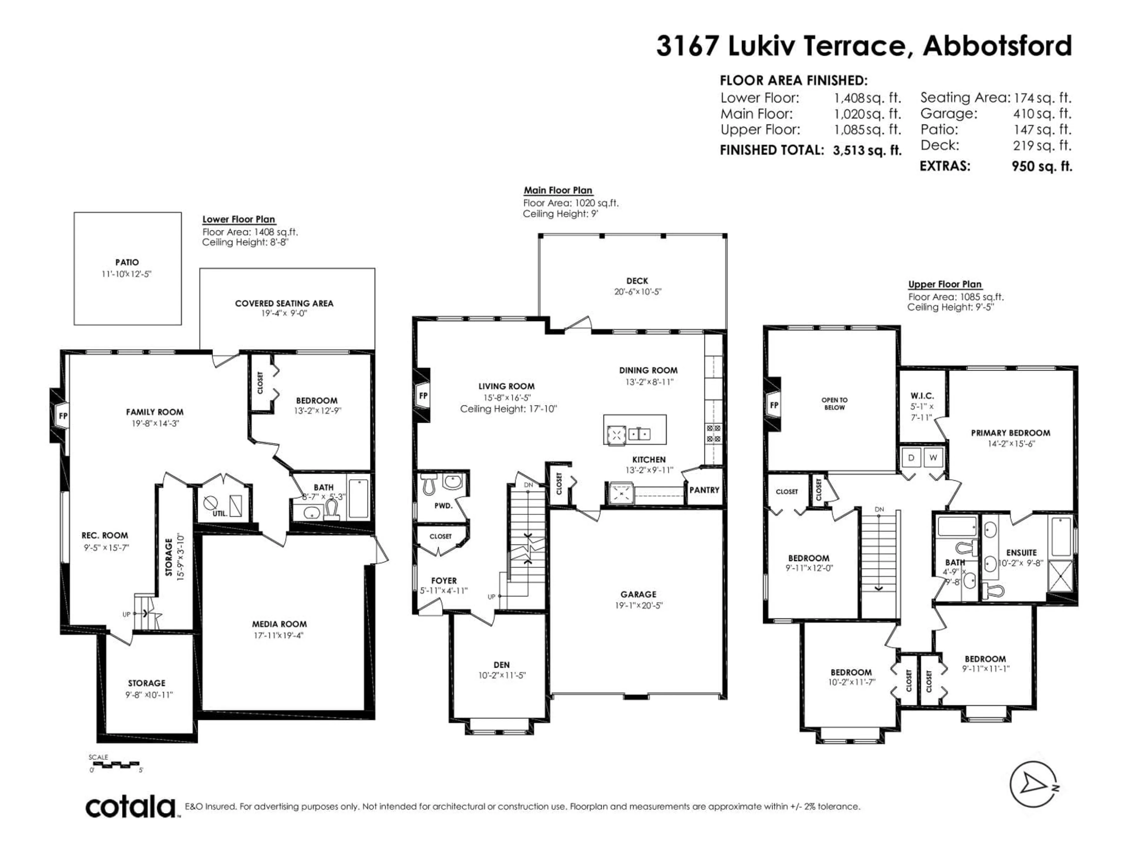 Floor plan for 3167 LUKIV TERRACE, Abbotsford British Columbia V2S0E5