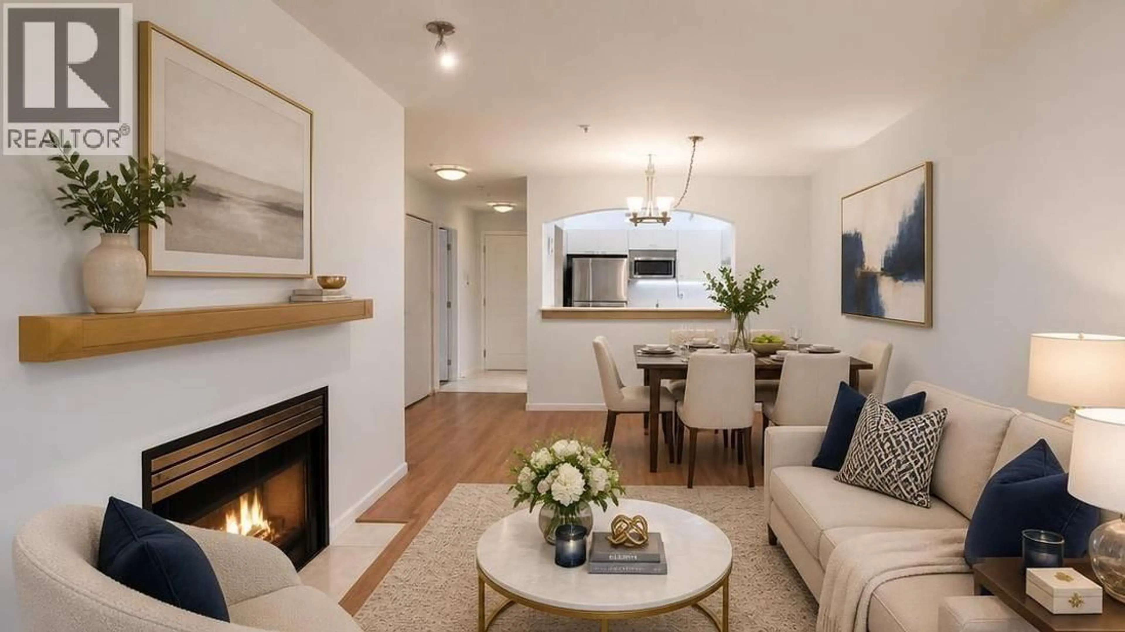 Living room with furniture, wood/laminate floor for 333 - 1252 TOWN CENTRE BOULEVARD, Coquitlam British Columbia V3B7R7