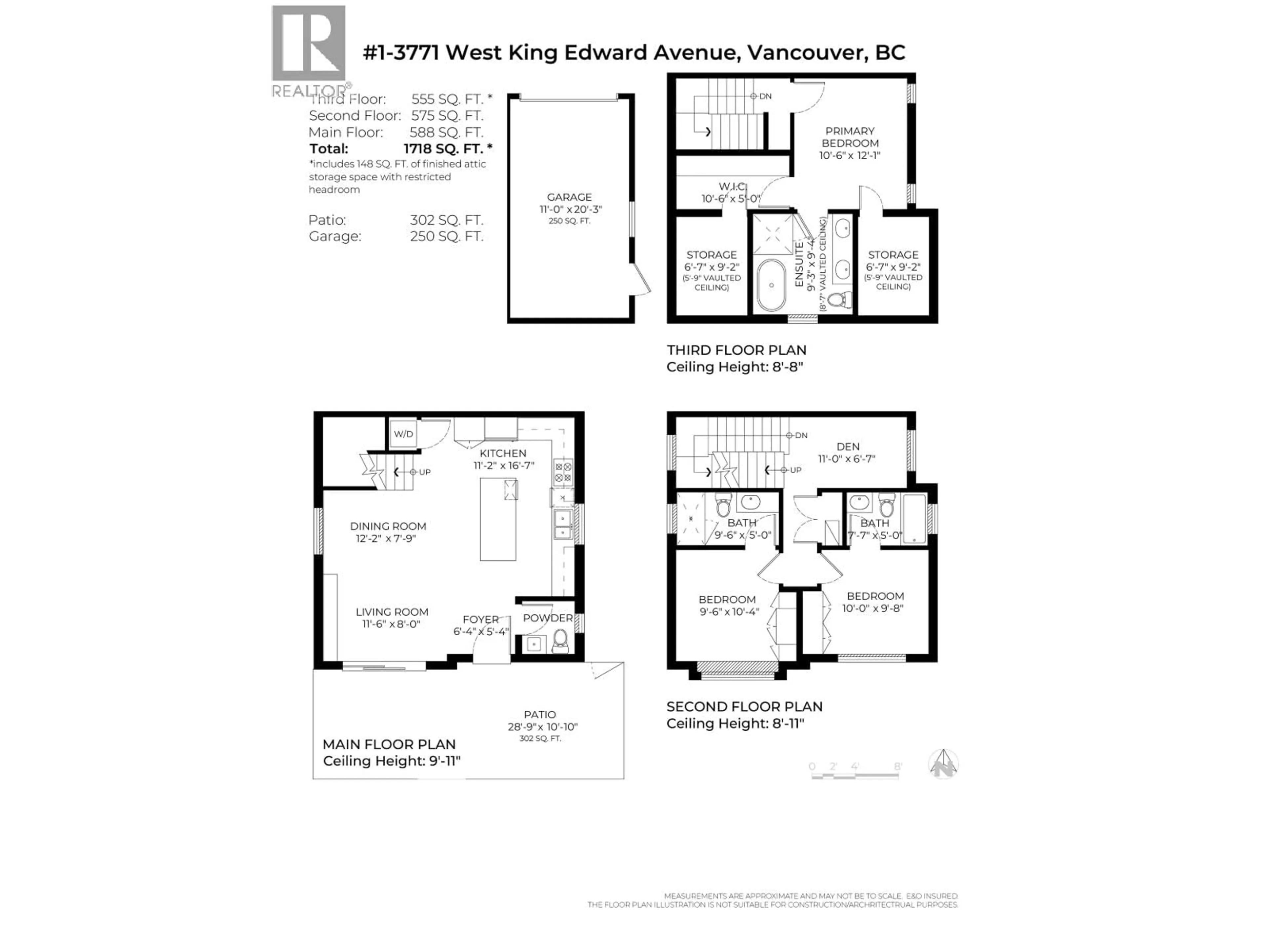 Floor plan for 1 - 3771 KING EDWARD AVENUE, Vancouver British Columbia V6S1M8