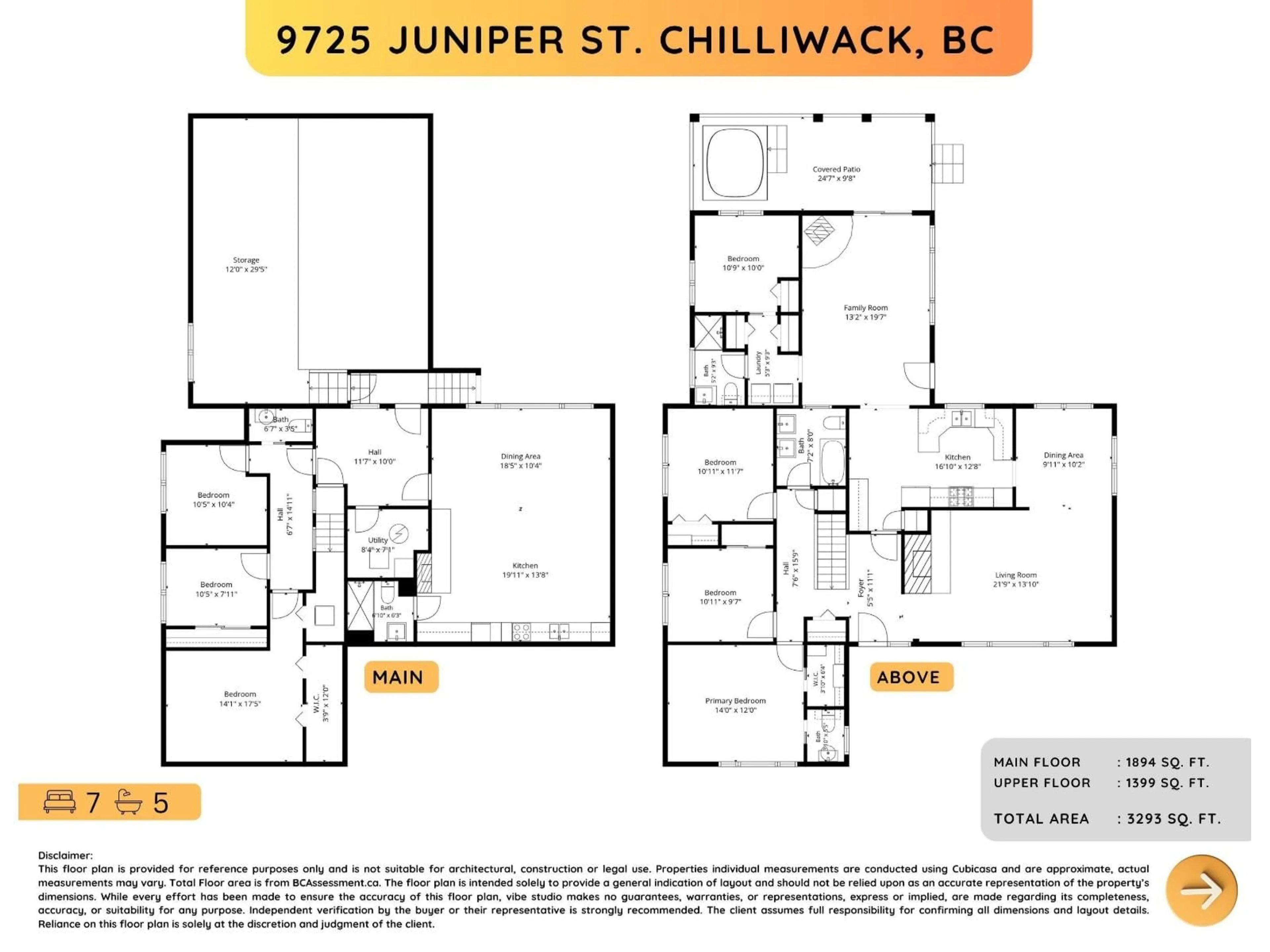 Floor plan for 9725 JUNIPER STREET, Chilliwack British Columbia V2P5J2