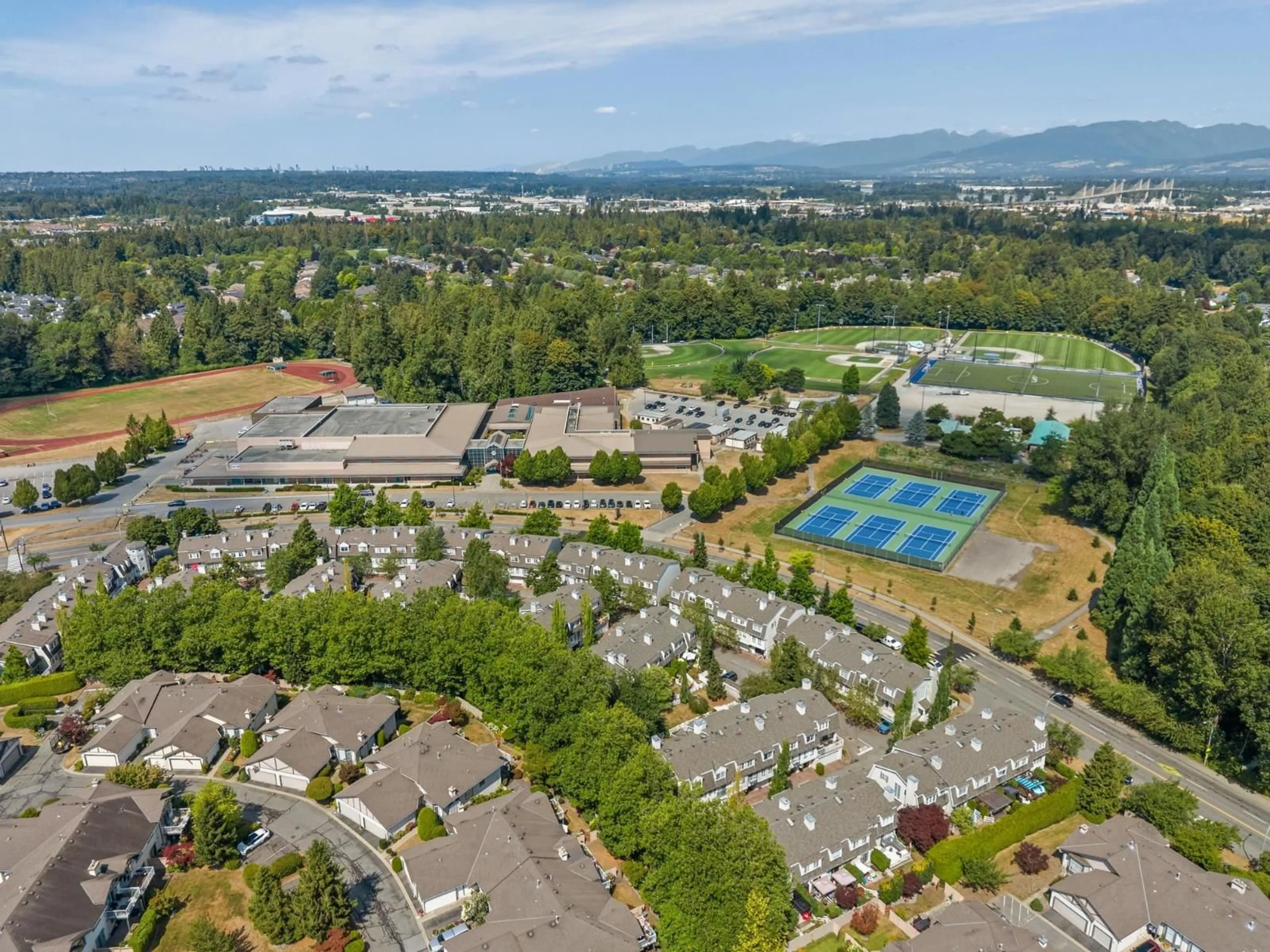 A pic from outside/outdoor area/front of a property/back of a property/a pic from drone, mountain view for 93 - 8930 WALNUT GROVE DRIVE, Langley British Columbia V1M3K2