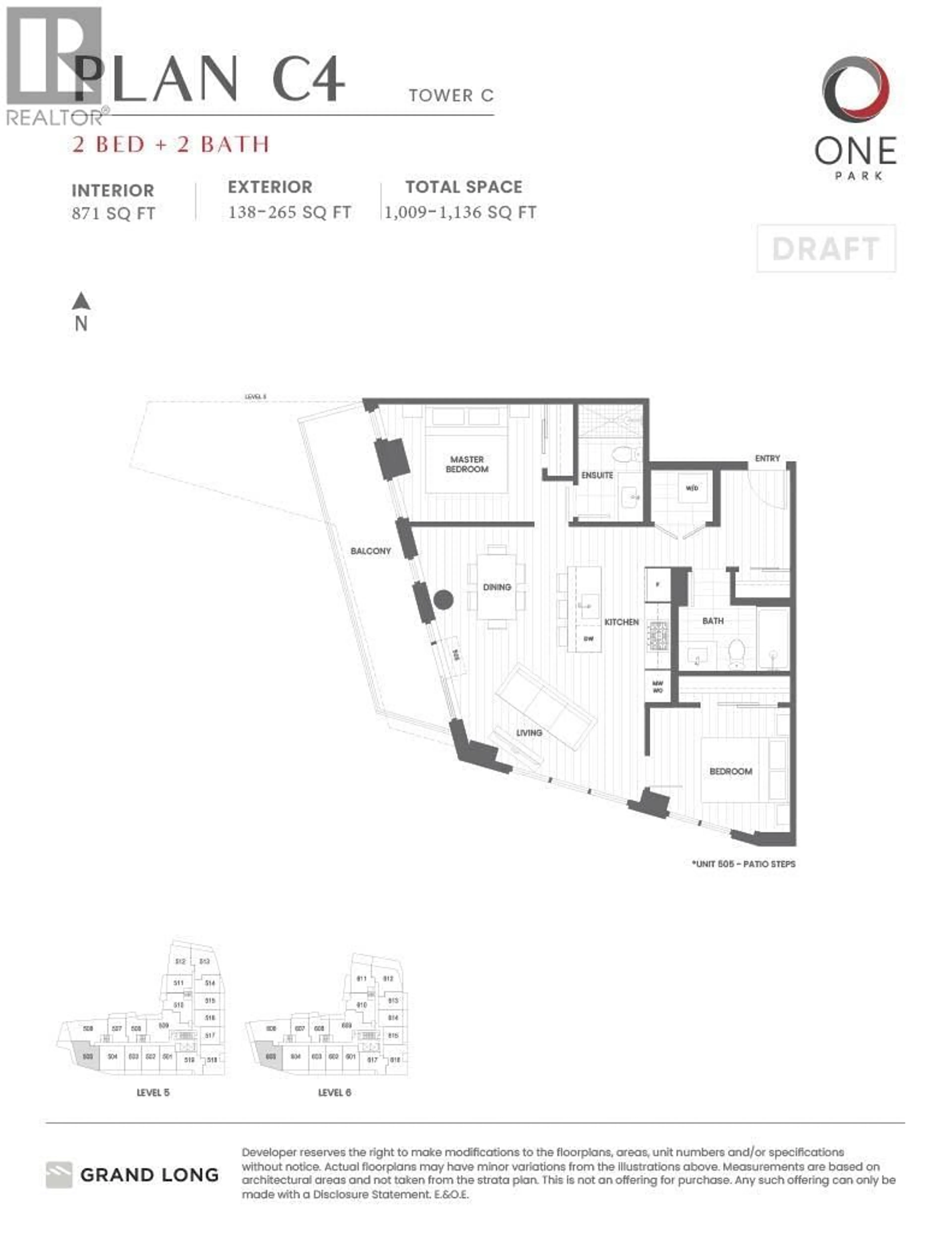 Floor plan for 505 - 6655 BUSWELL STREET, Richmond British Columbia V6Y0M4