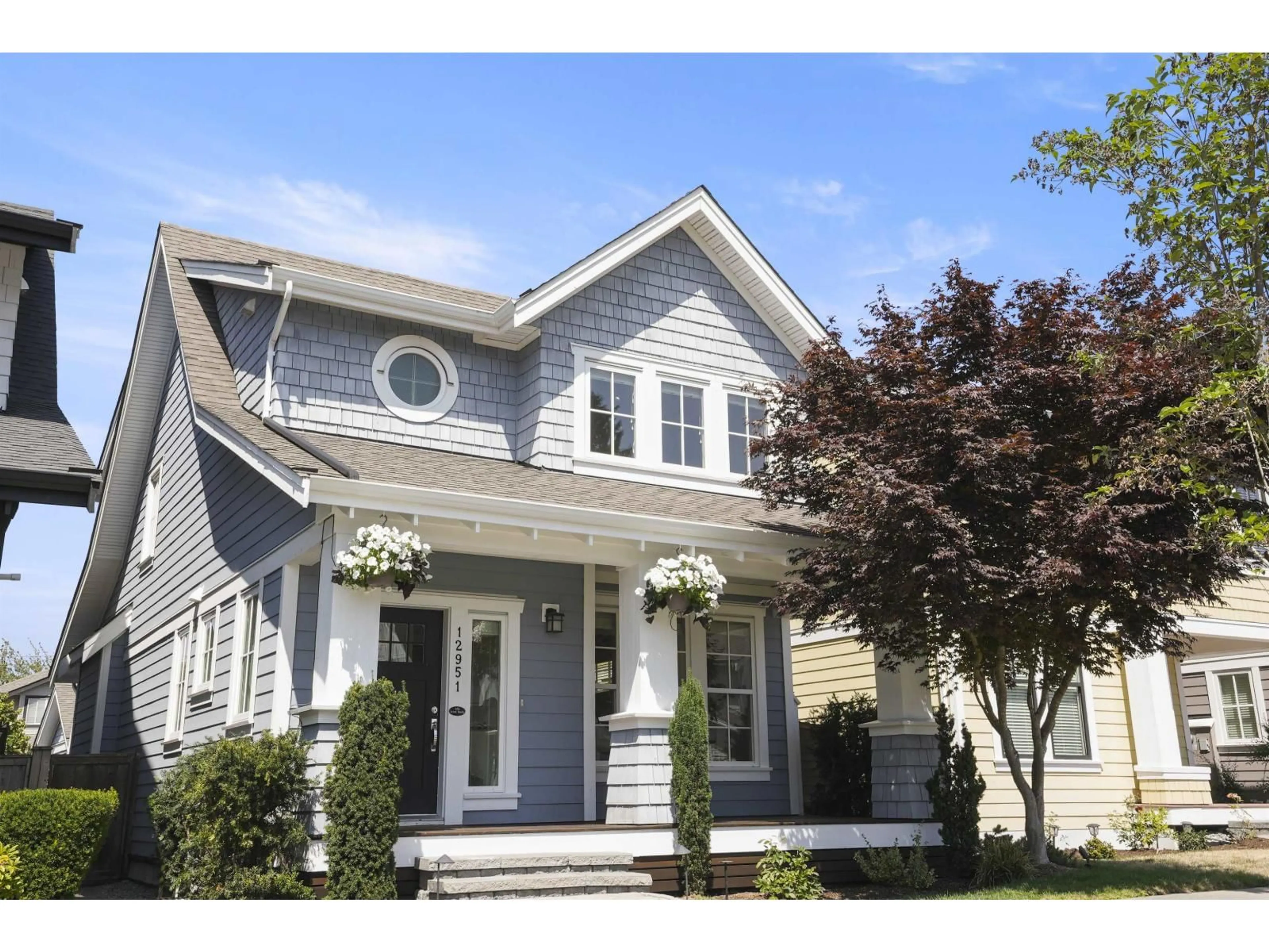 Home with vinyl exterior material, street for 12951 15A AVENUE, Surrey British Columbia V4A0B7