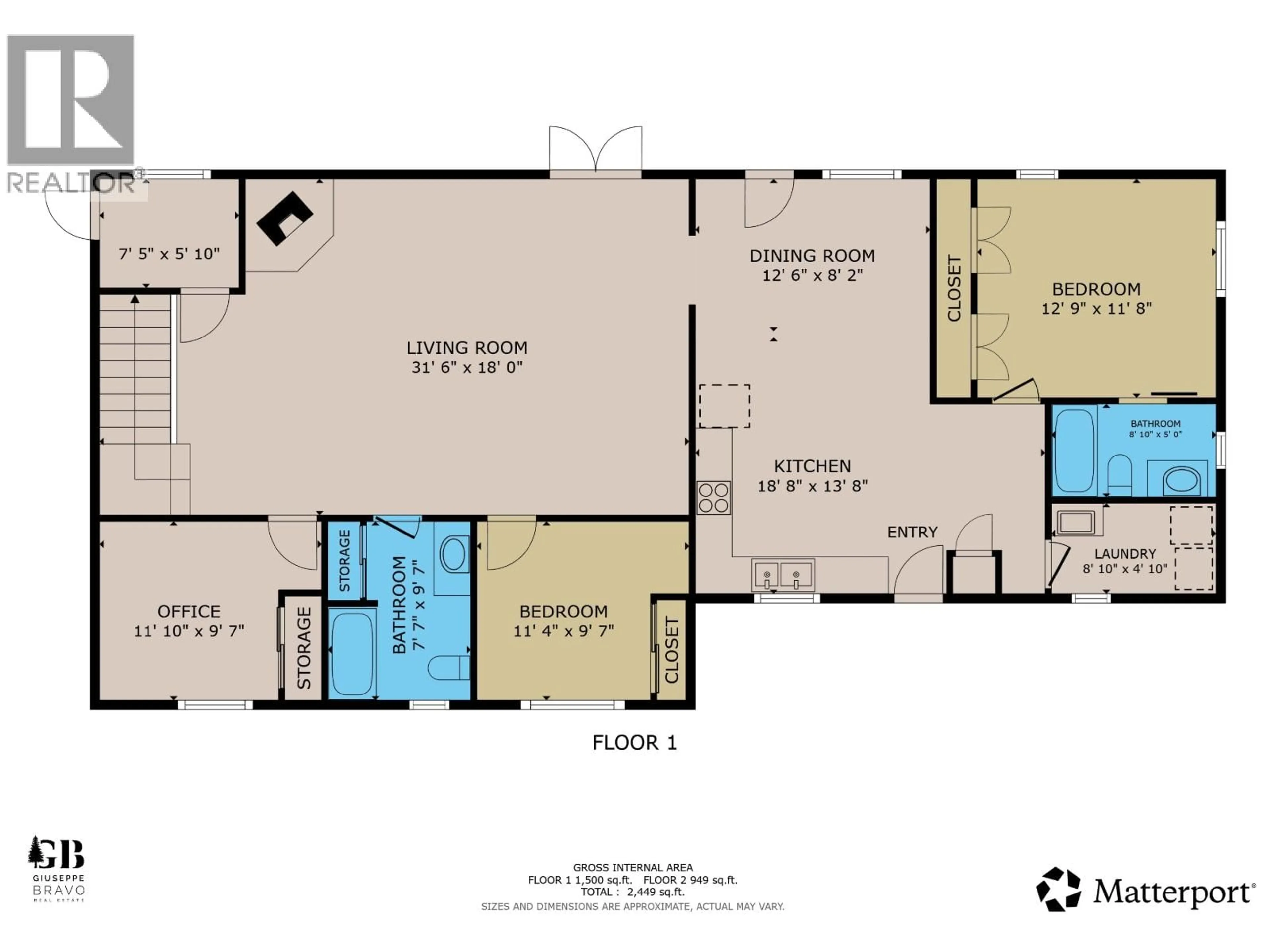Floor plan for 152 DEWBERRY STREET, Kitimat British Columbia V8C0A1