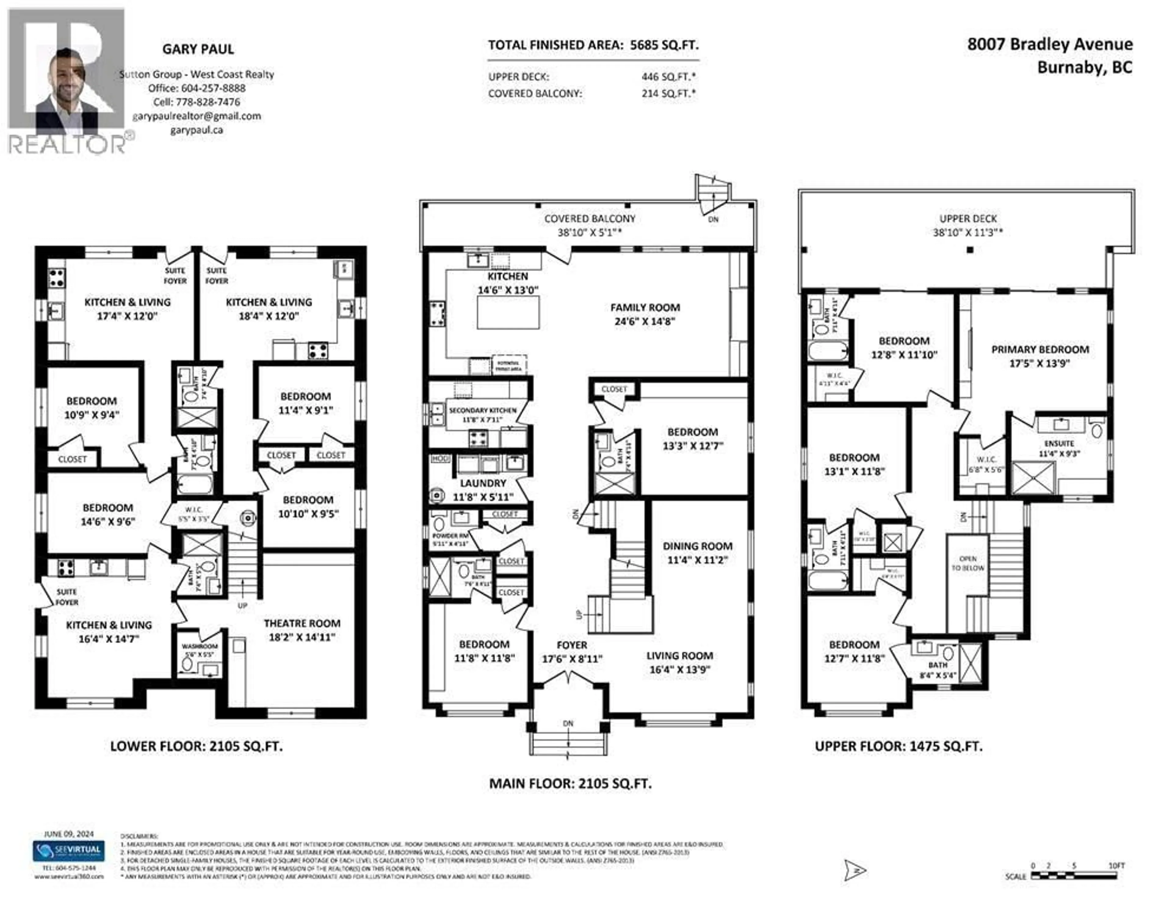 Floor plan for 8007 BRADLEY AVENUE, Burnaby British Columbia V5J3T9