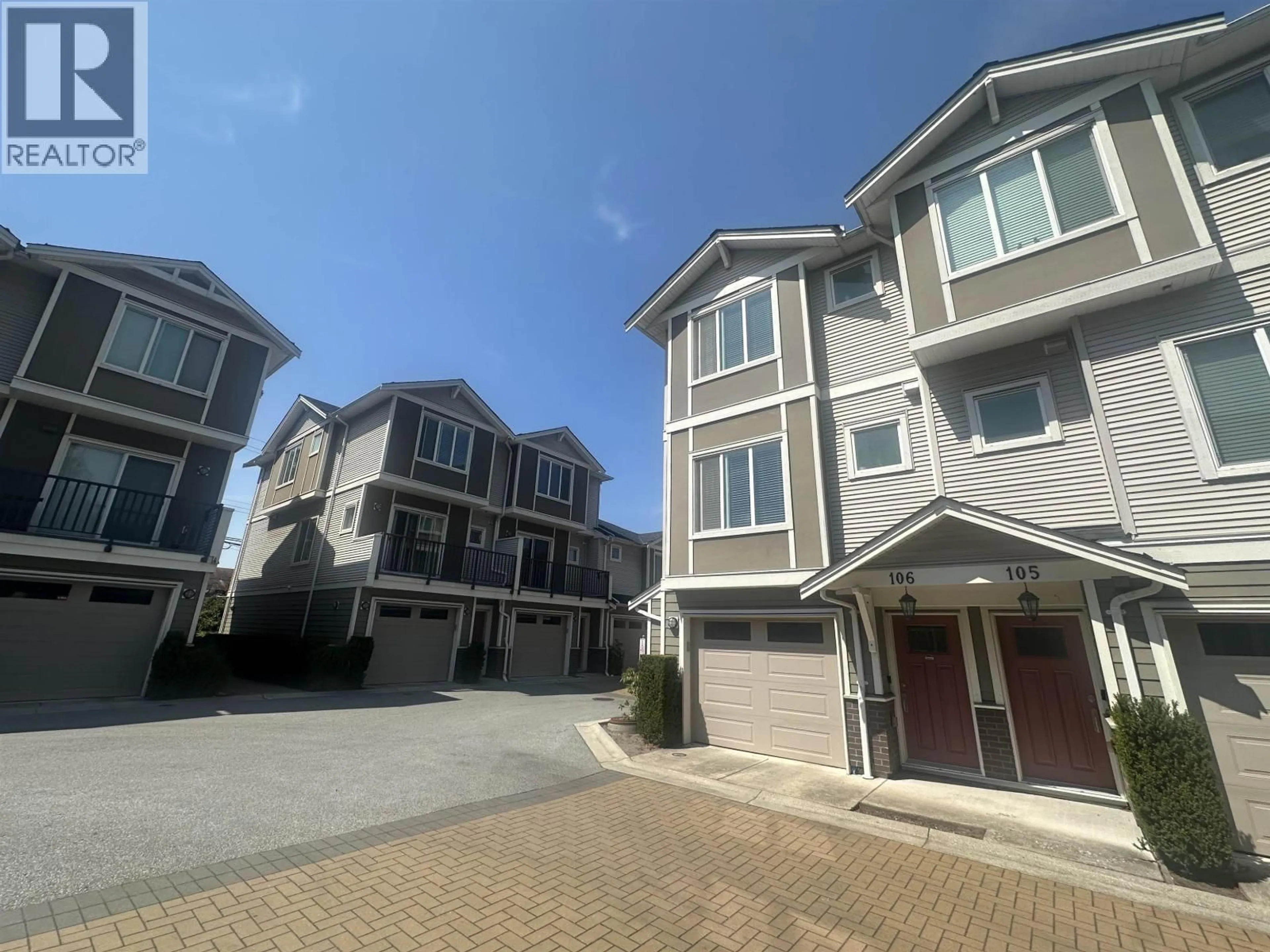 A pic from outside/outdoor area/front of a property/back of a property/a pic from drone, street for 105 - 9080 NO. 3 ROAD, Richmond British Columbia V7A1V9