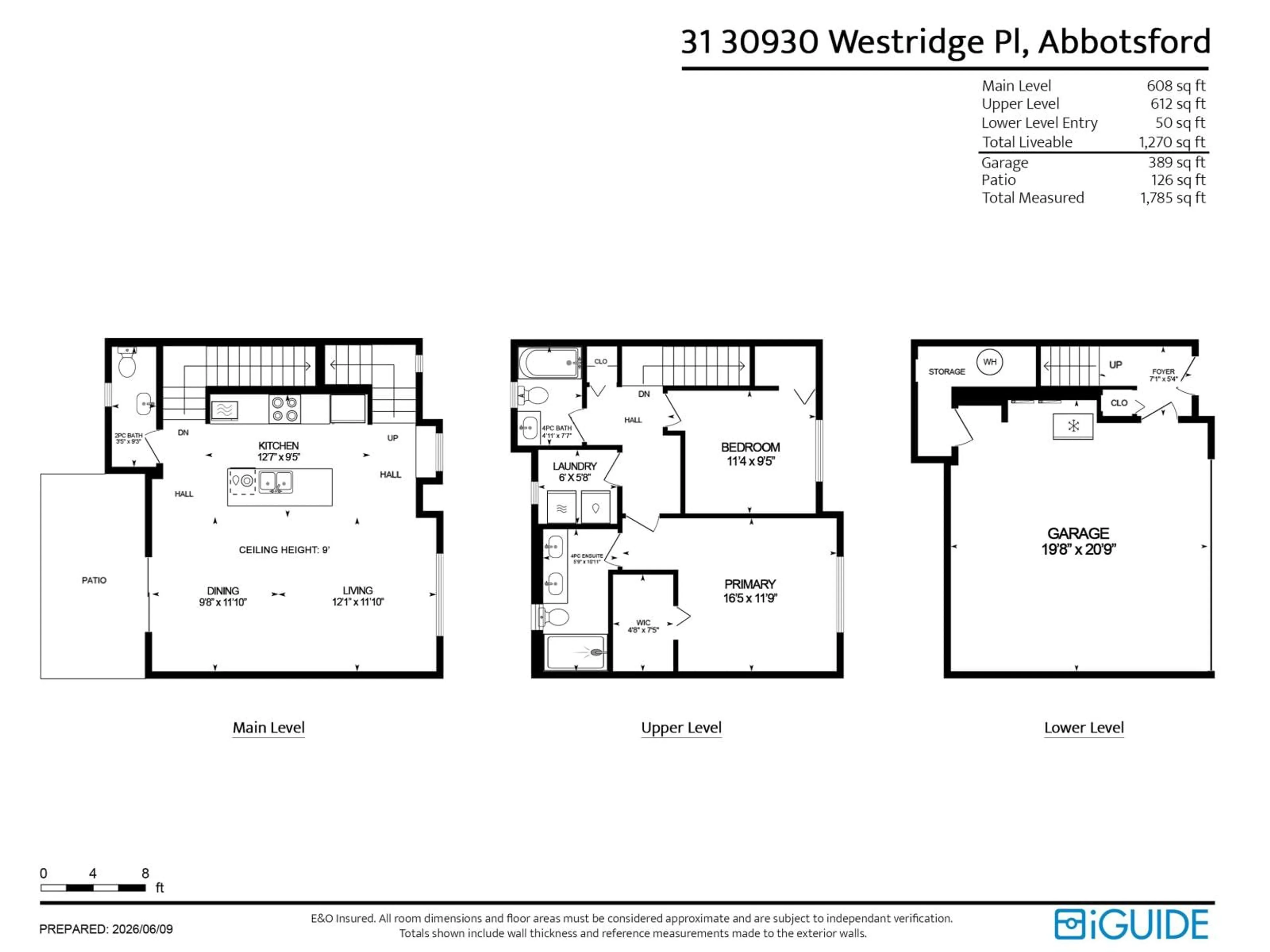 Floor plan for 31 - 30930 WESTRIDGE PLACE, Abbotsford British Columbia V2T0H6