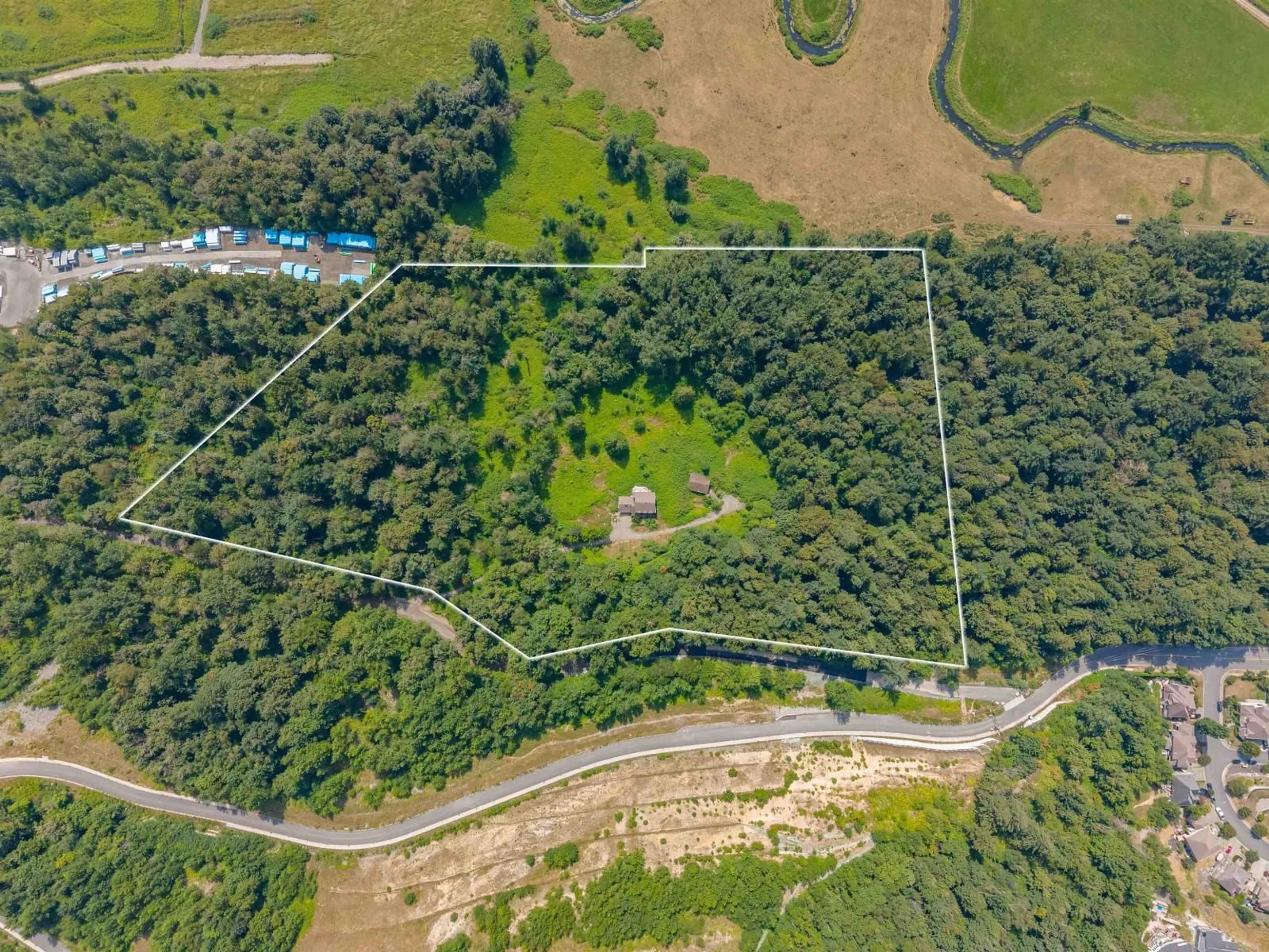 A pic from outside/outdoor area/front of a property/back of a property/a pic from drone, forest/trees view for 36650 LOWER SUMAS MOUNTAIN ROAD, Abbotsford British Columbia V3G2J3